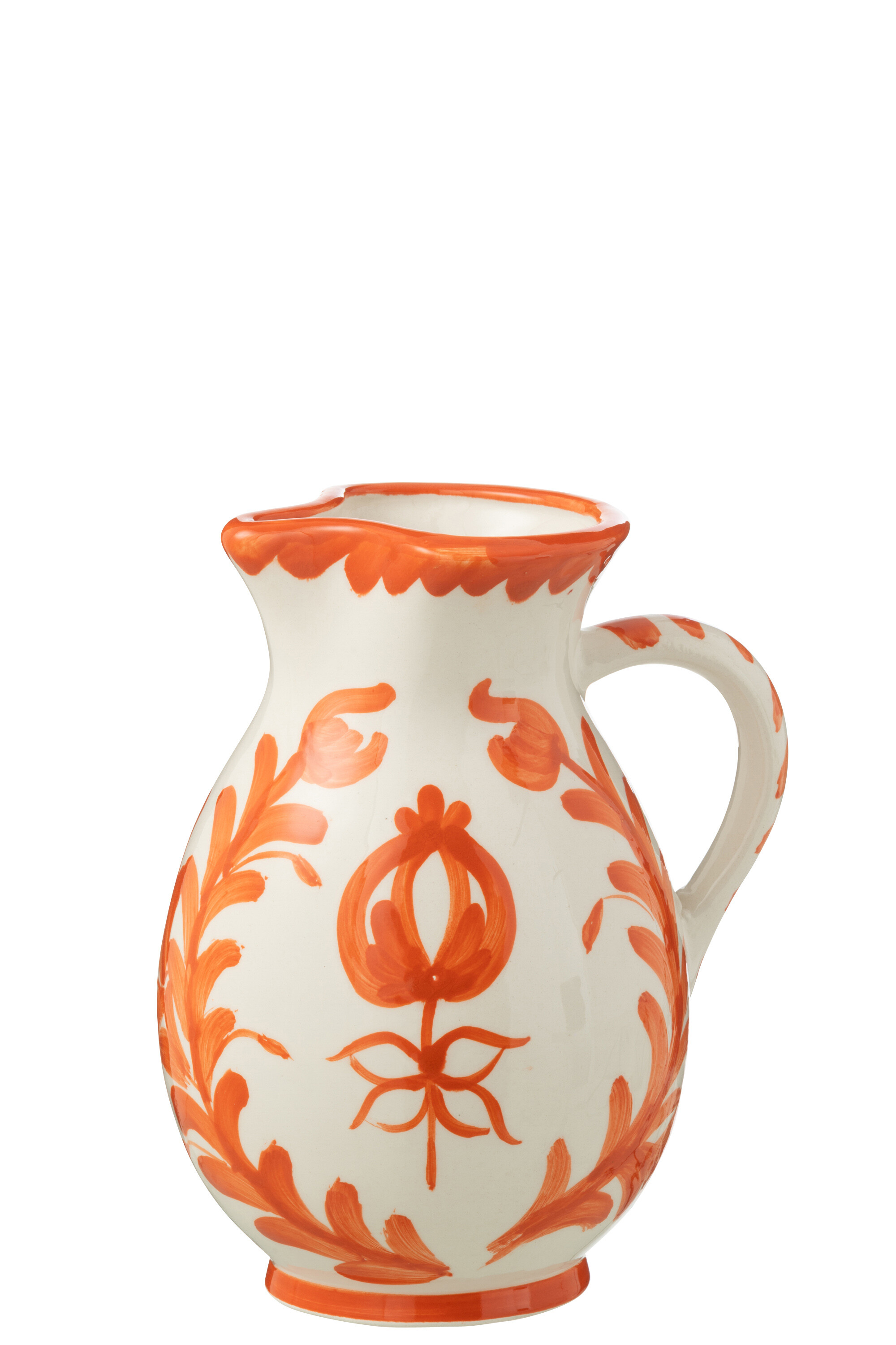 PITCHER GRANADA CER WH/ORA M