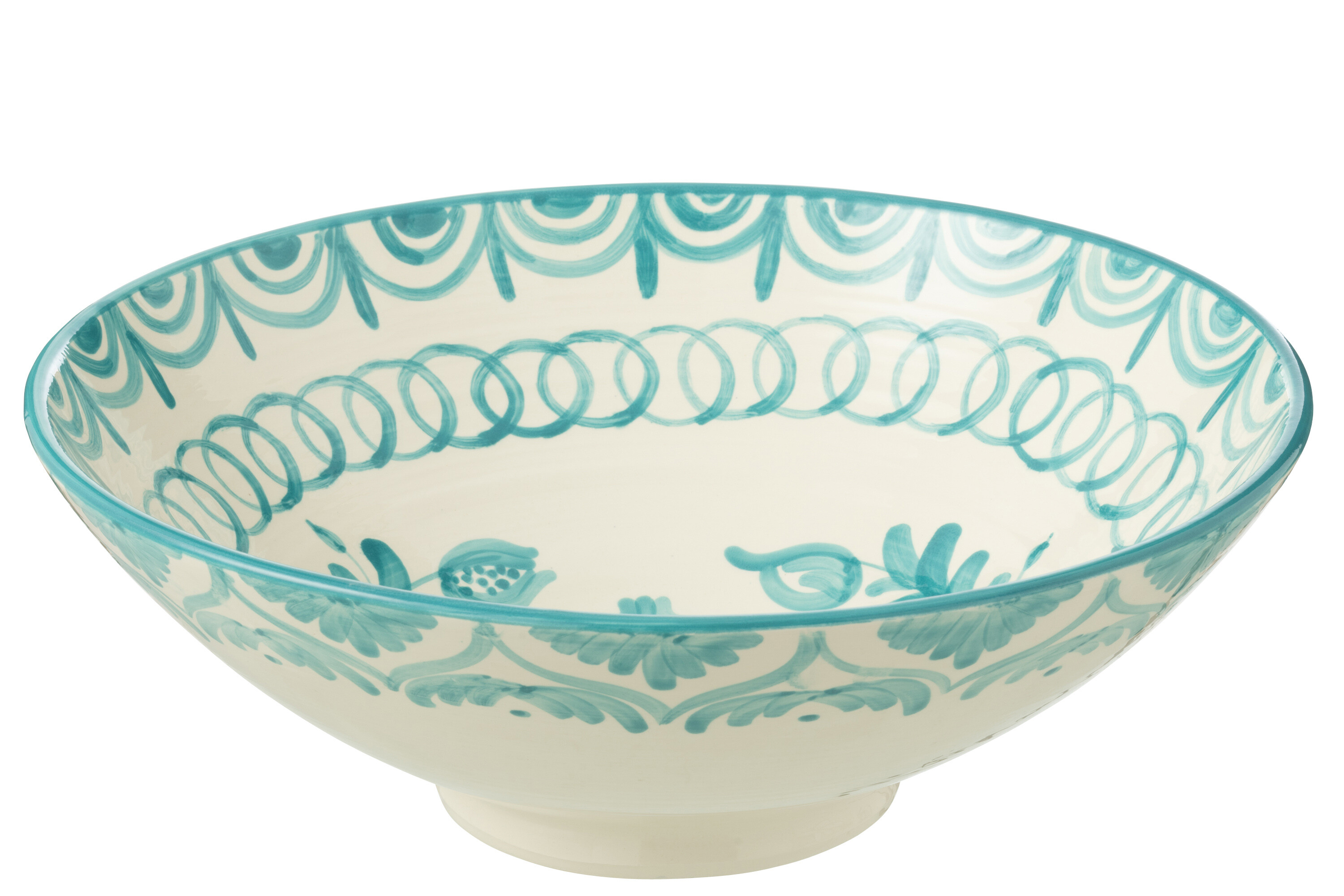 LEBRILLO BOWL GRAN CER WH/AQUA