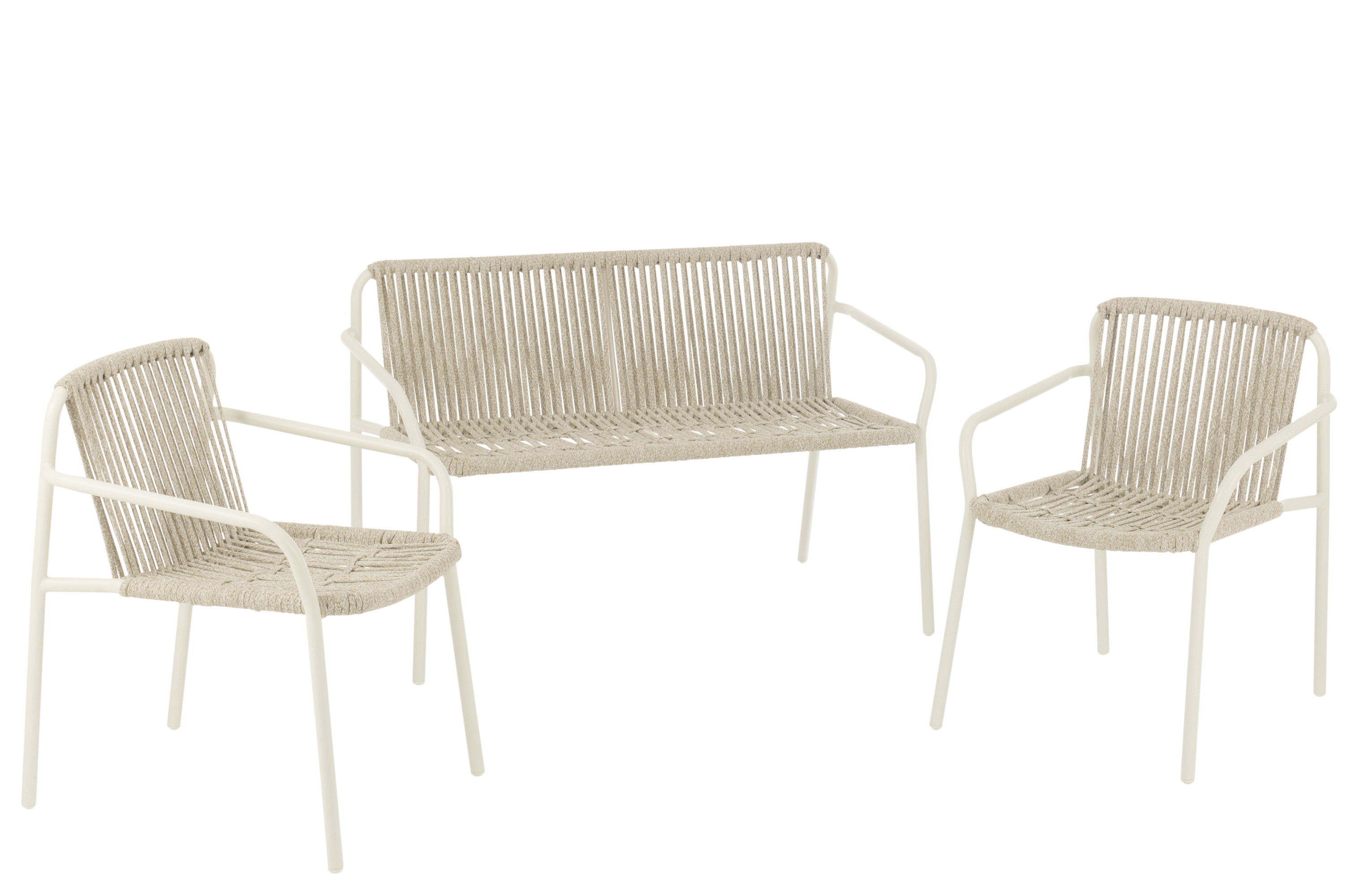 S/3 CHAISES KOA AC/CO GRIS