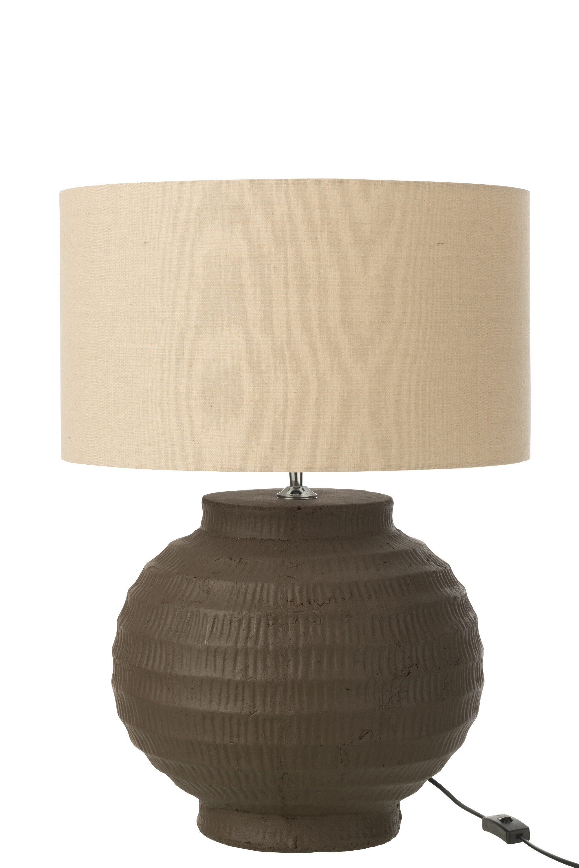 LAMPE TERRACOTTA MARRON