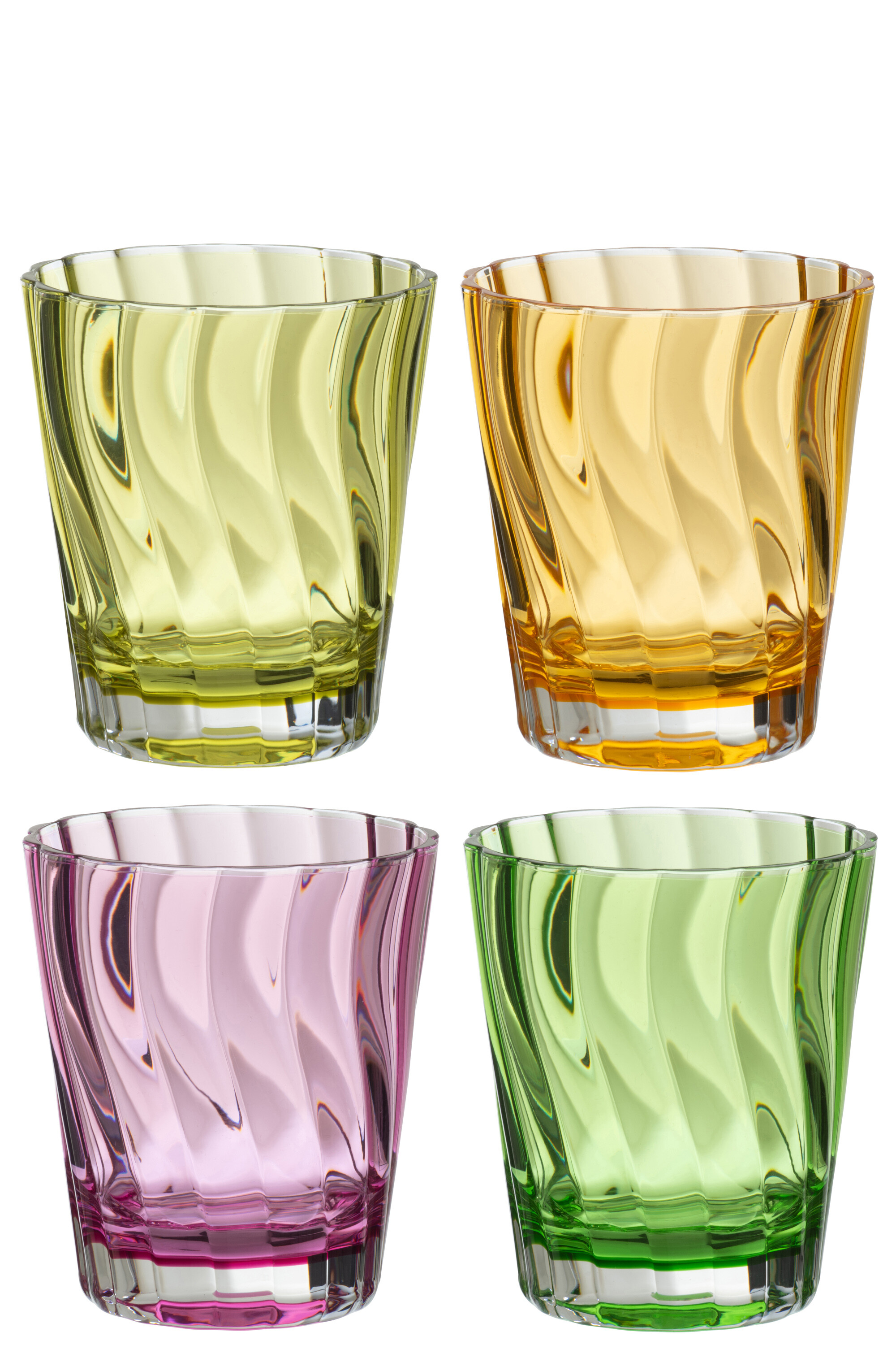 BOITE 4 VERRES PLASTIQUE MIX