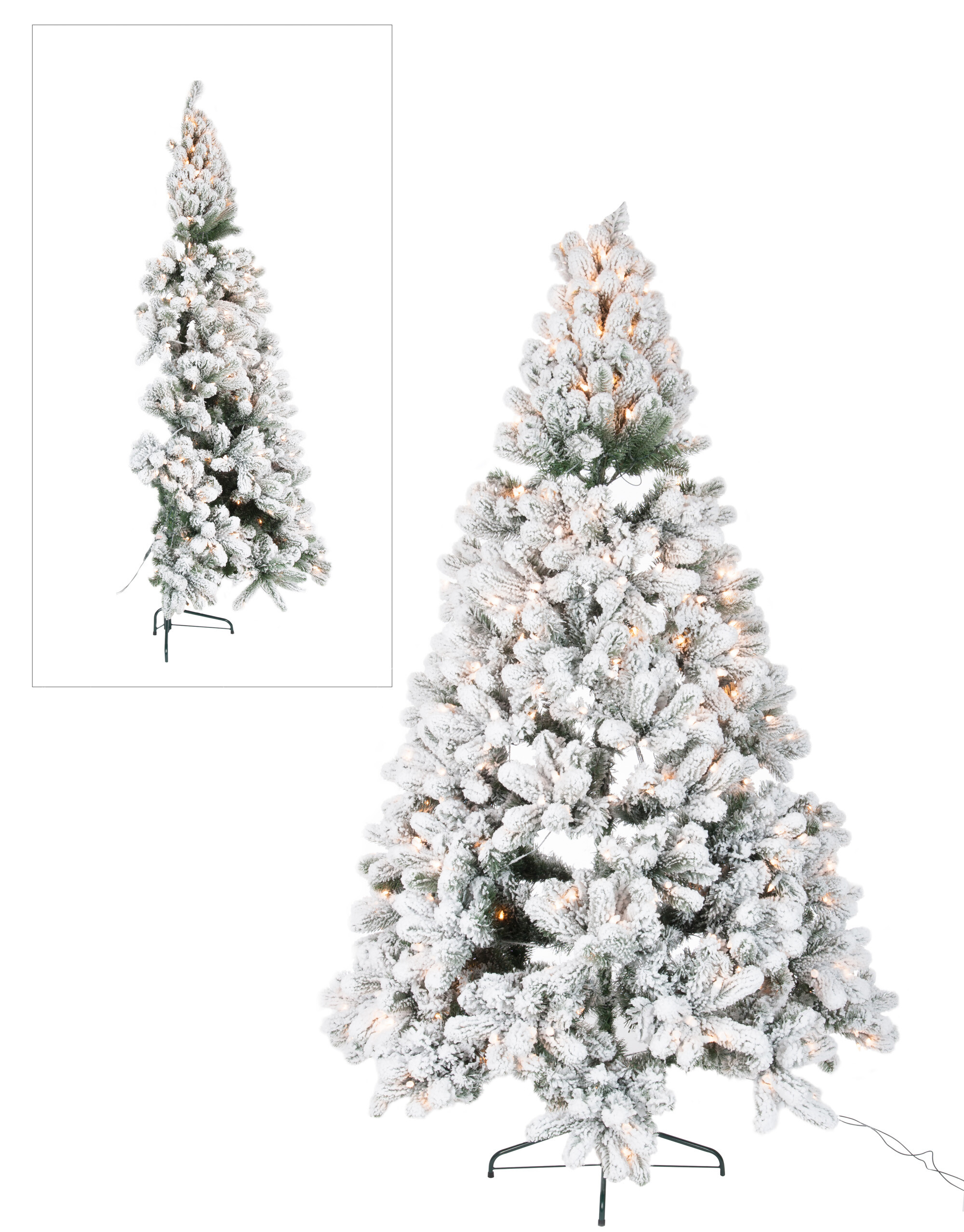 SAPIN+LED EN 1/2 PL V/BL 