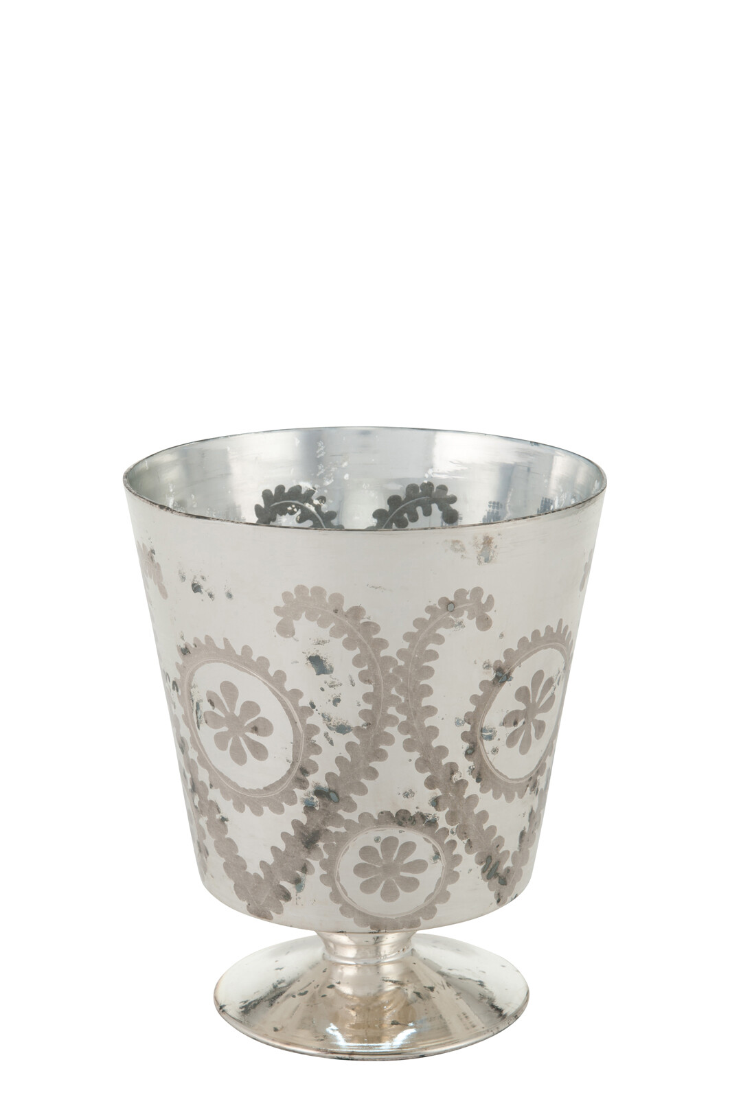 PHPH DECO VERRE ANT ARGENT L