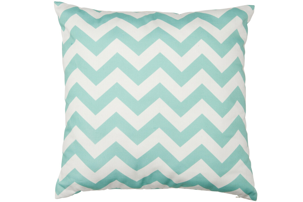 COUSSIN IMPRIME COTON AQUA