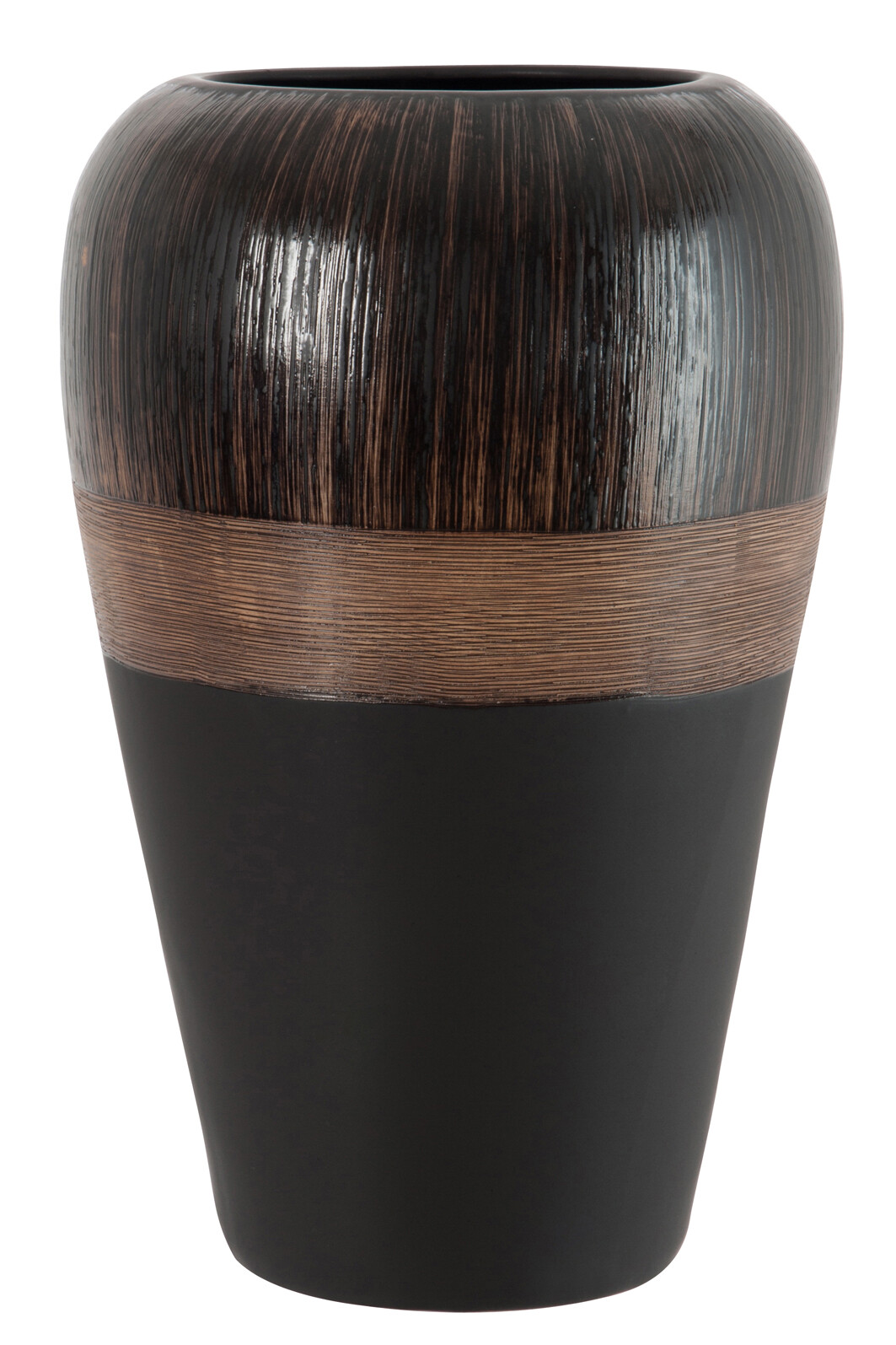 VASE SAFARI CER MARRON XL