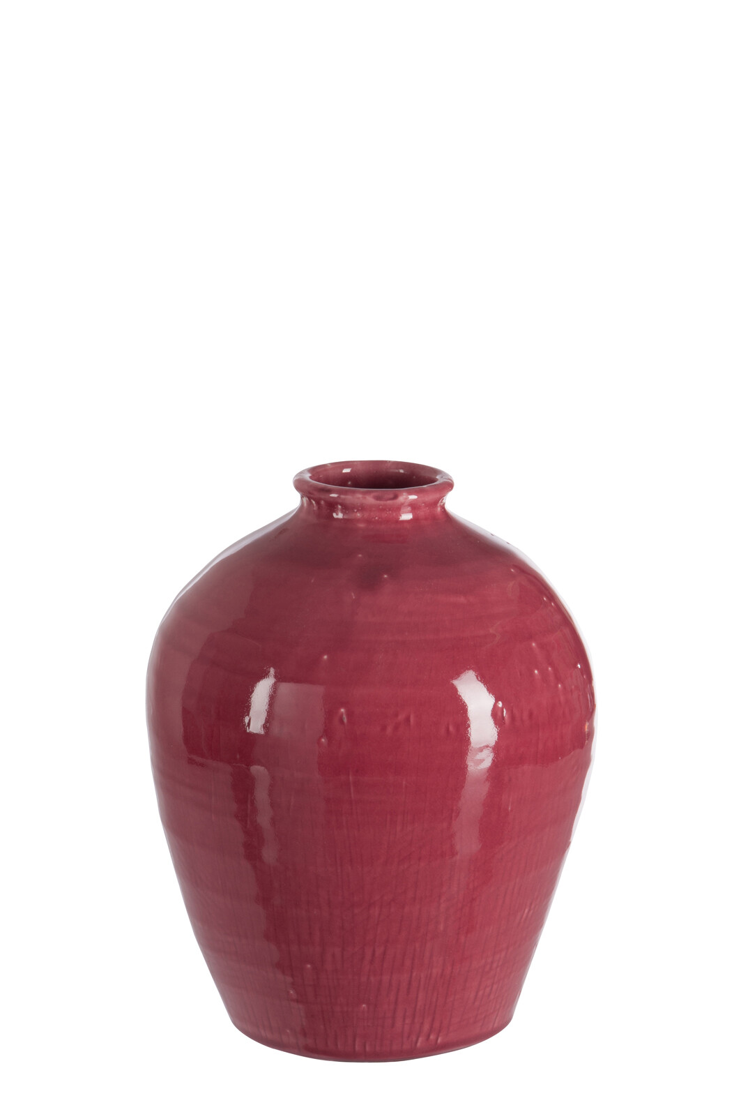 VASE CERAMIQUE ROSE FONCE