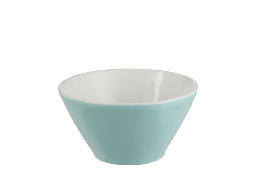 BOL ROND CER BLEU CL/BLANC S