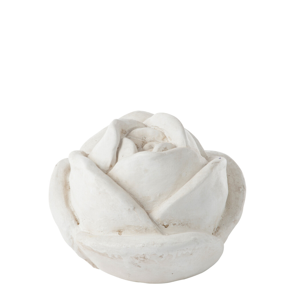 ROSE DECO TERRE CUITE CREME S