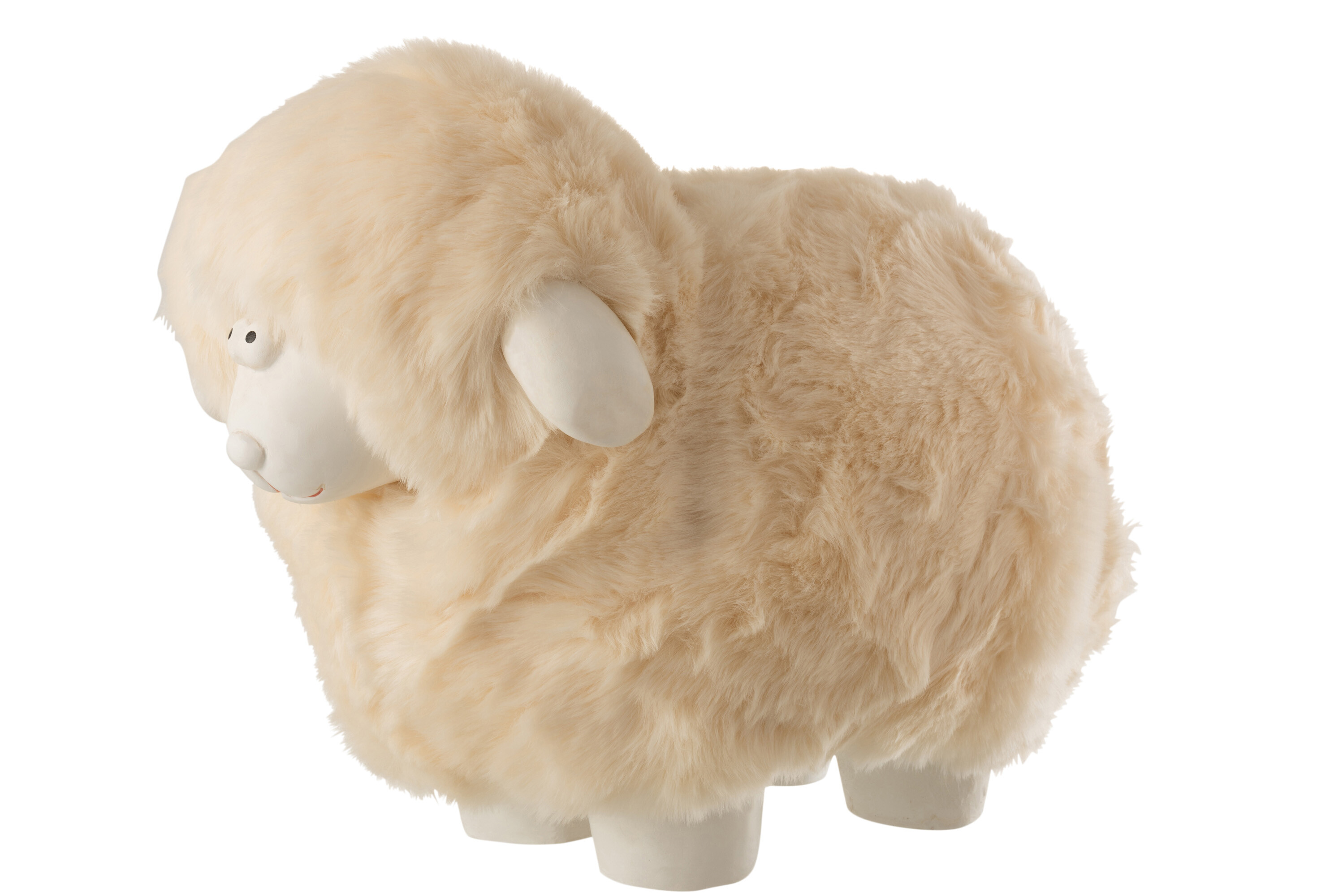 MOUTON PELU RESINE BLANC