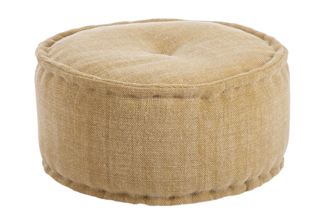 POUF ROND COTON VERT