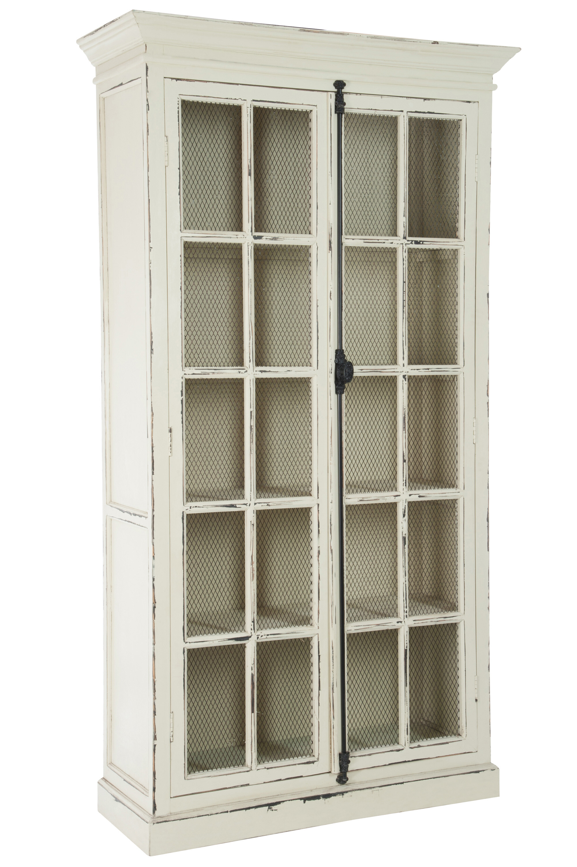 VITRINE 4PLA/GAZE BS CREME 110X45X195CM