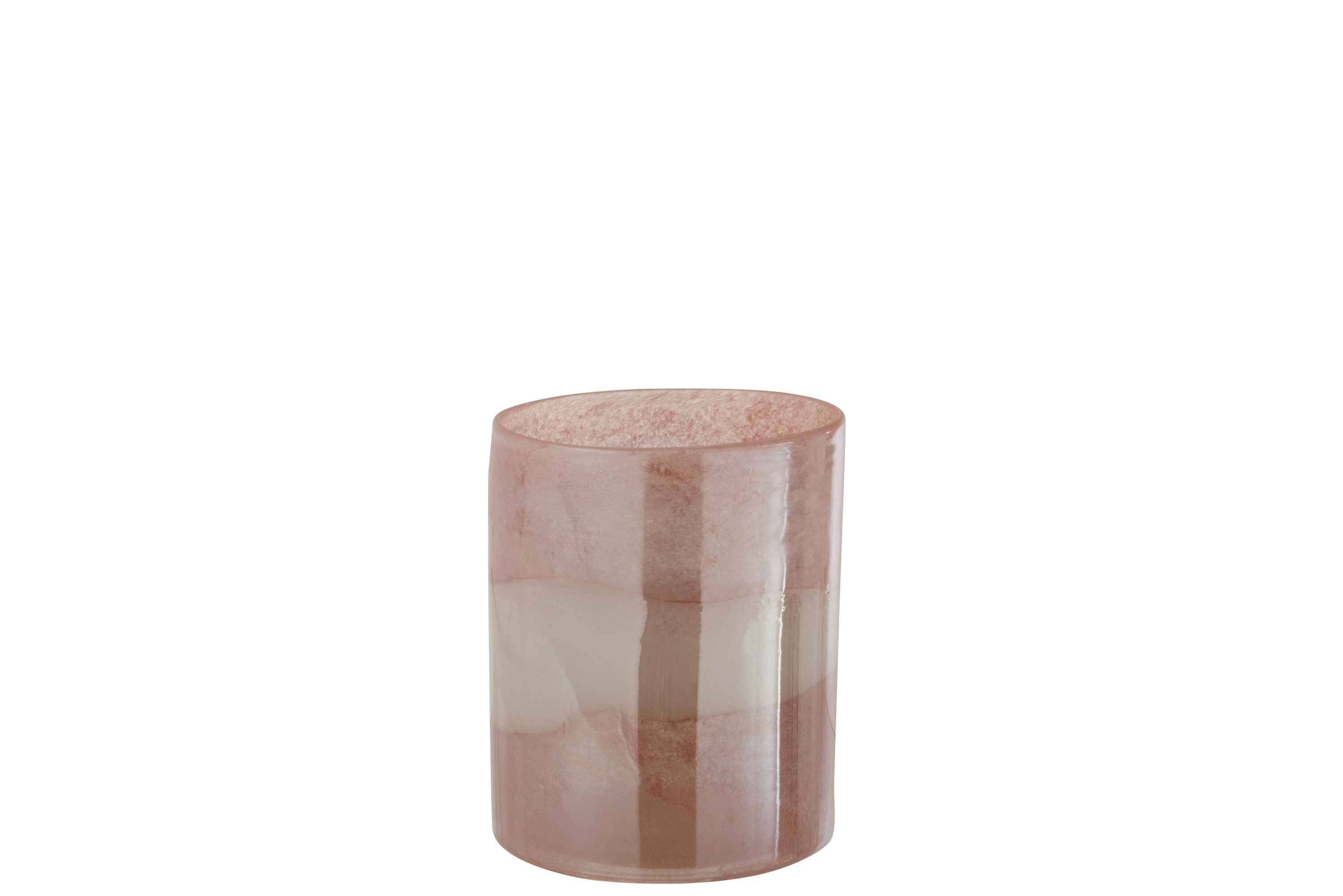 VASE LEA VERRE ROSE SMALL