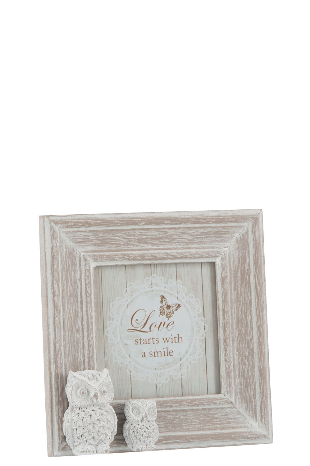 CADRE HIBOU 10X10 MDF NAT