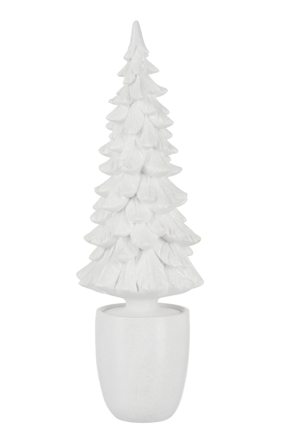 SAPIN DE NOEL RESINE BLANC L