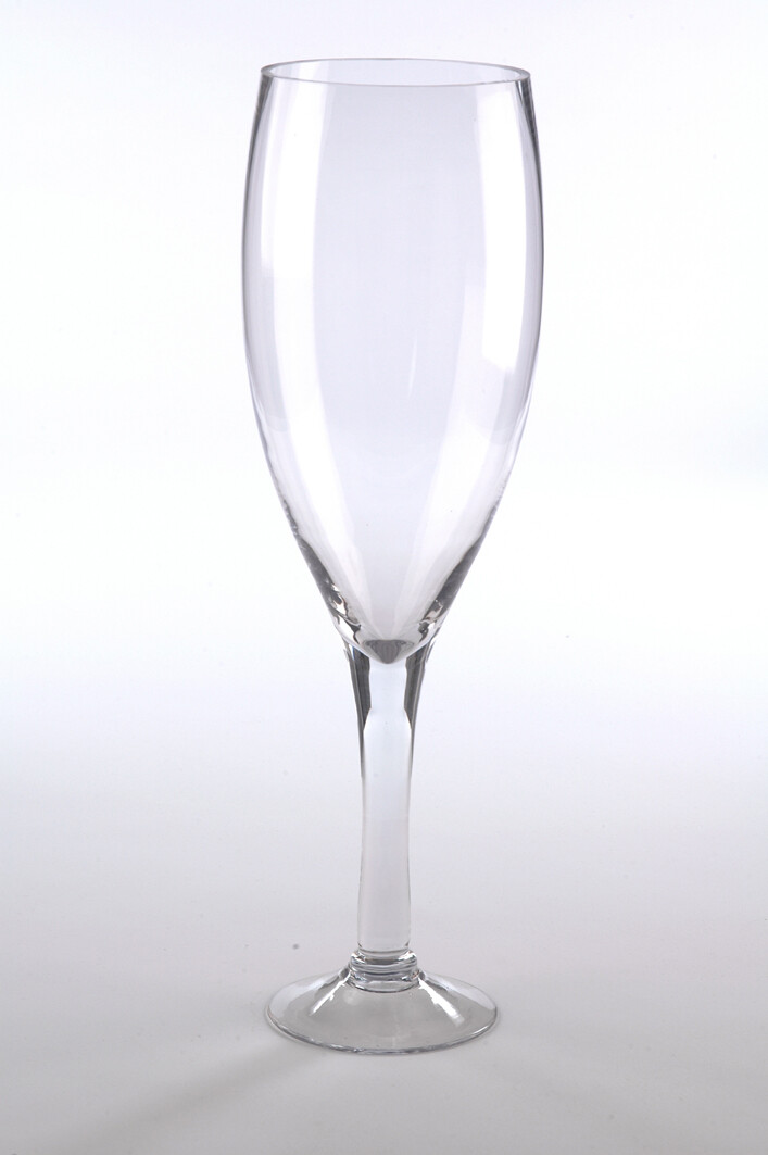 VASE SERESA SUR PIED VERRE CLAIR