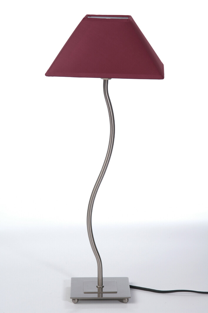 LAMPE ABATJ. AUBERGINE+PIED FF COURBE