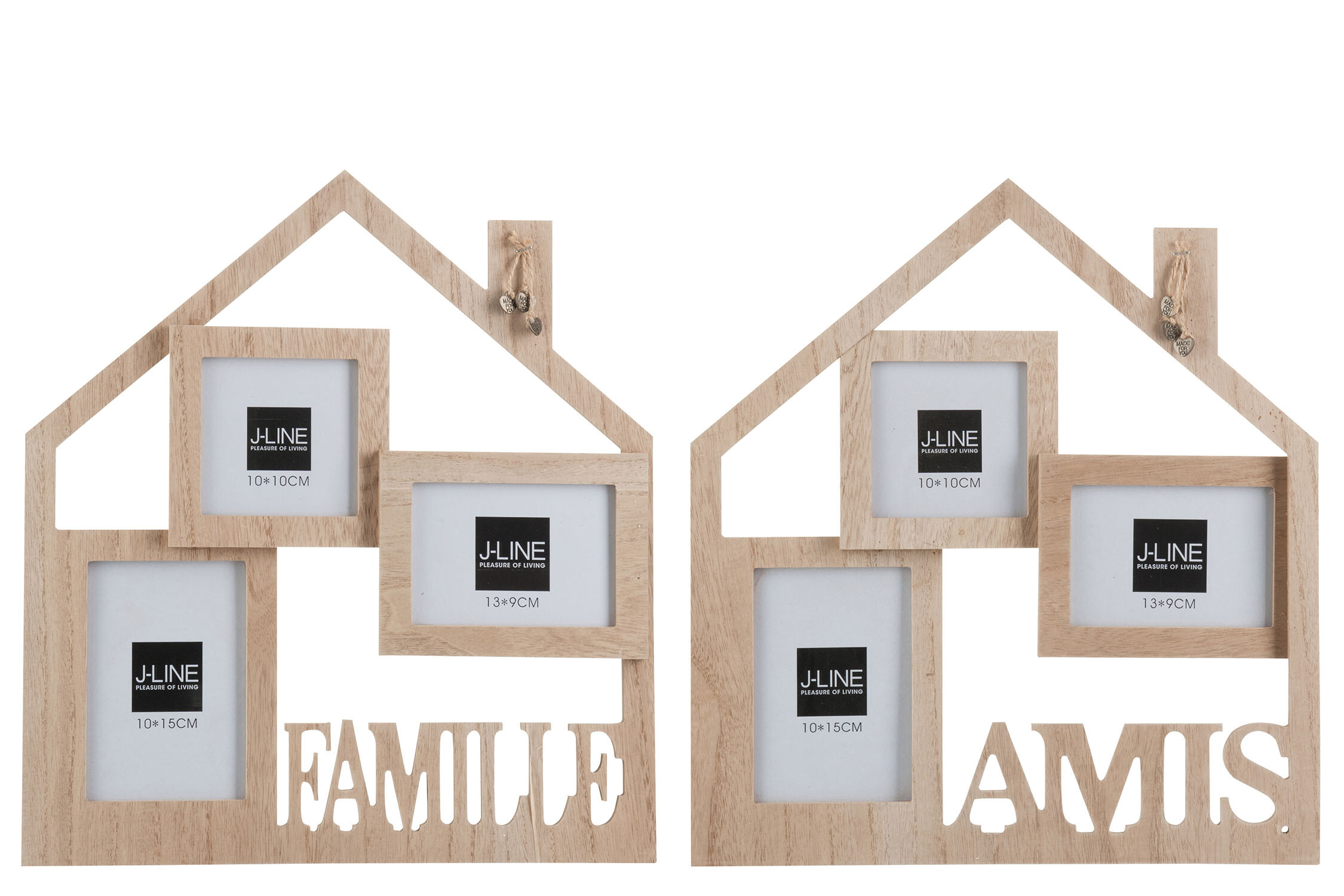 P-M MAISON AMIS/FAMILLE MDF NAT