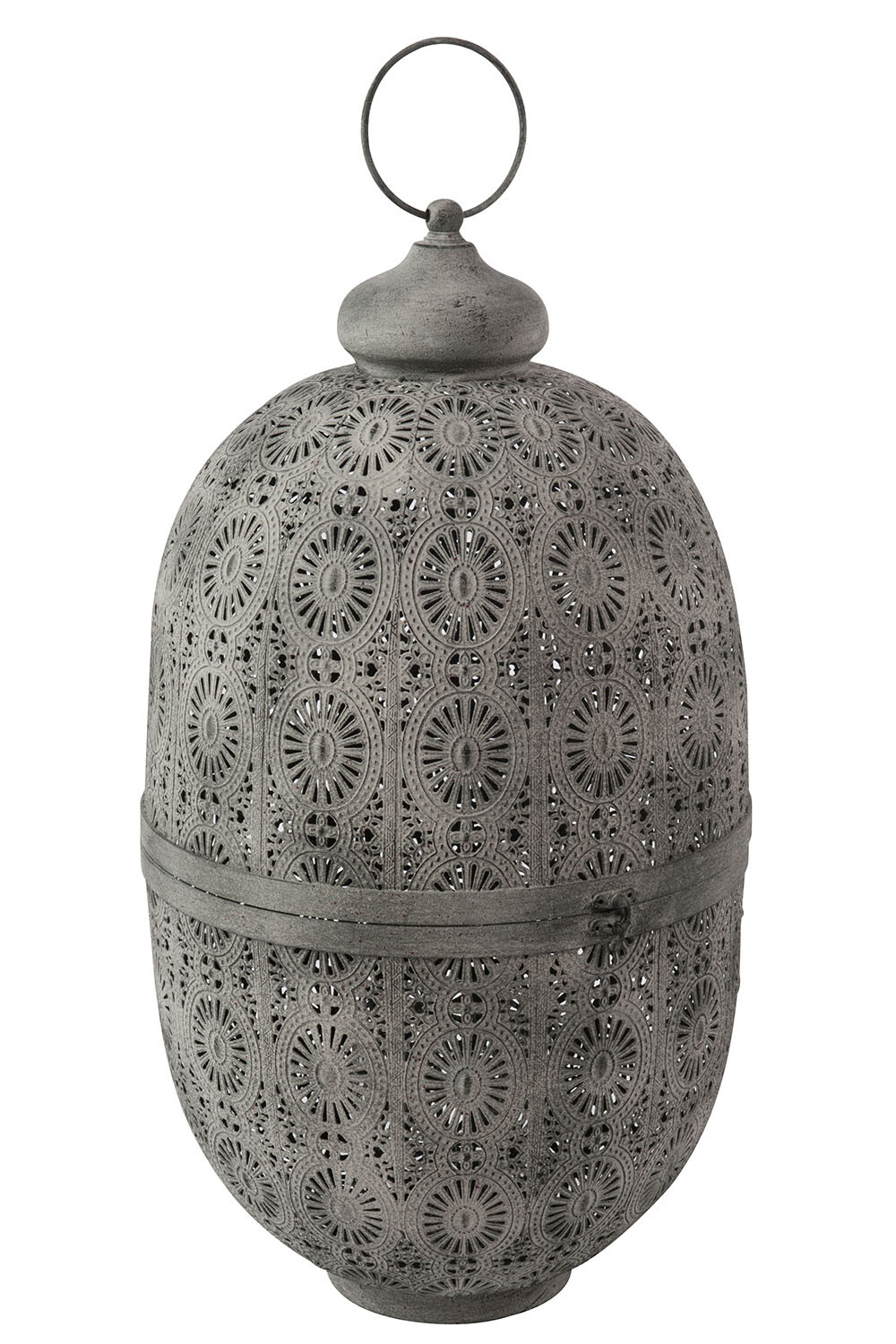 LANTERNE ORIENT MET GRIS W L