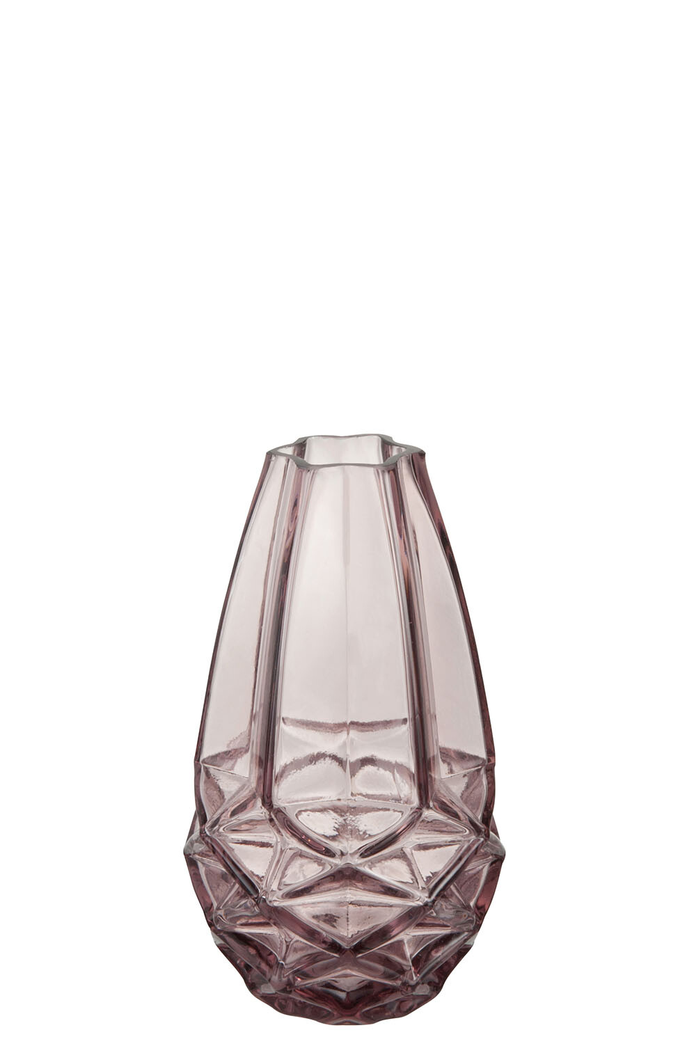 VASE LYNN VERRE MAUVE S