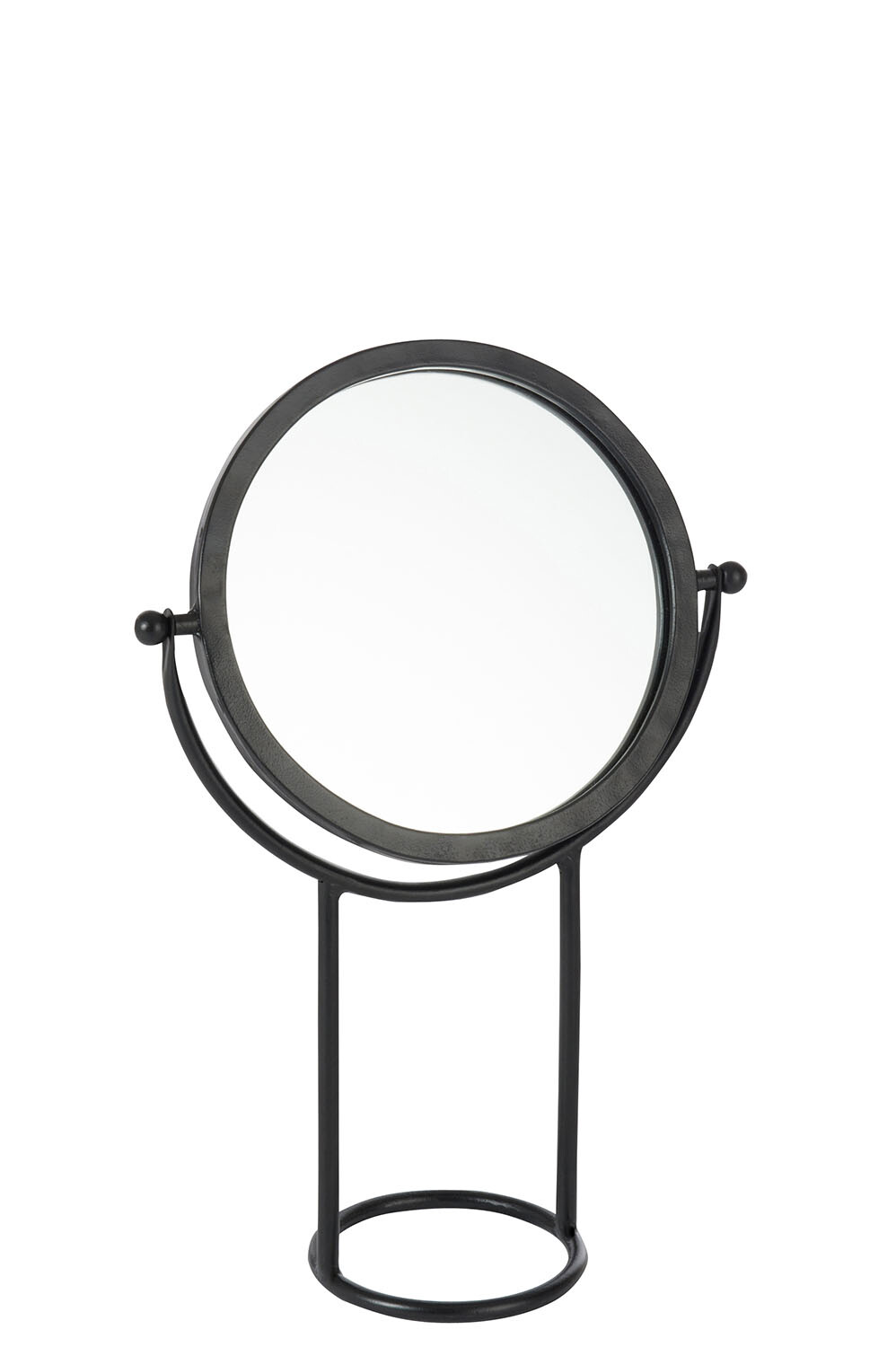 MIROIR S/P RND MET/VER NOIR S