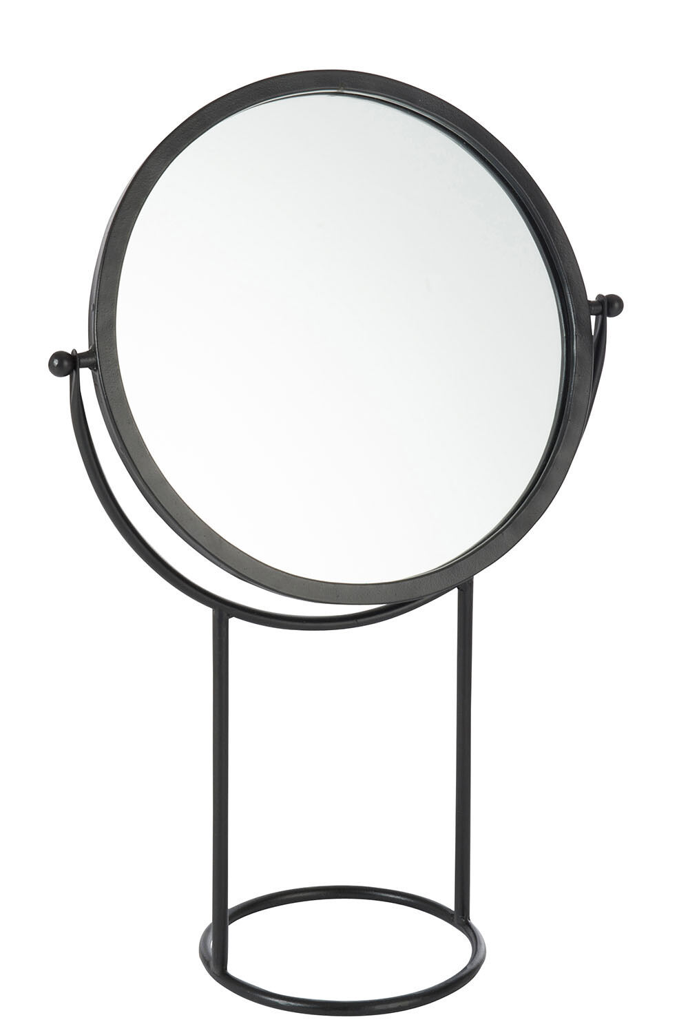 MIROIR S/P RND MET/VER NOIR L