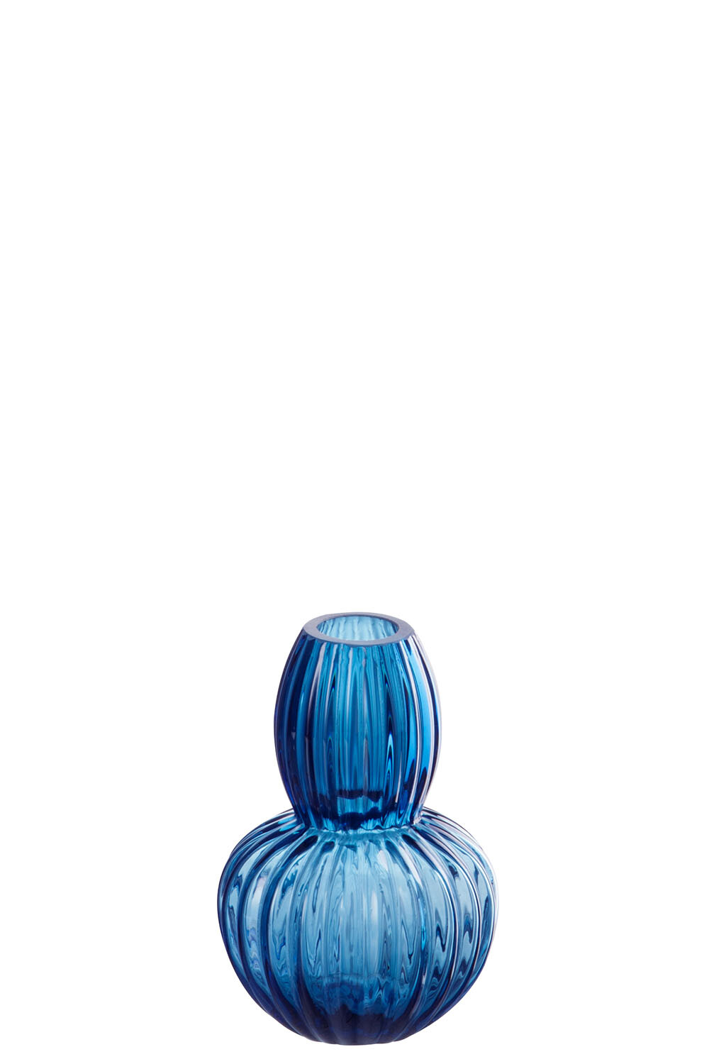 VASE VERRE BLEU S