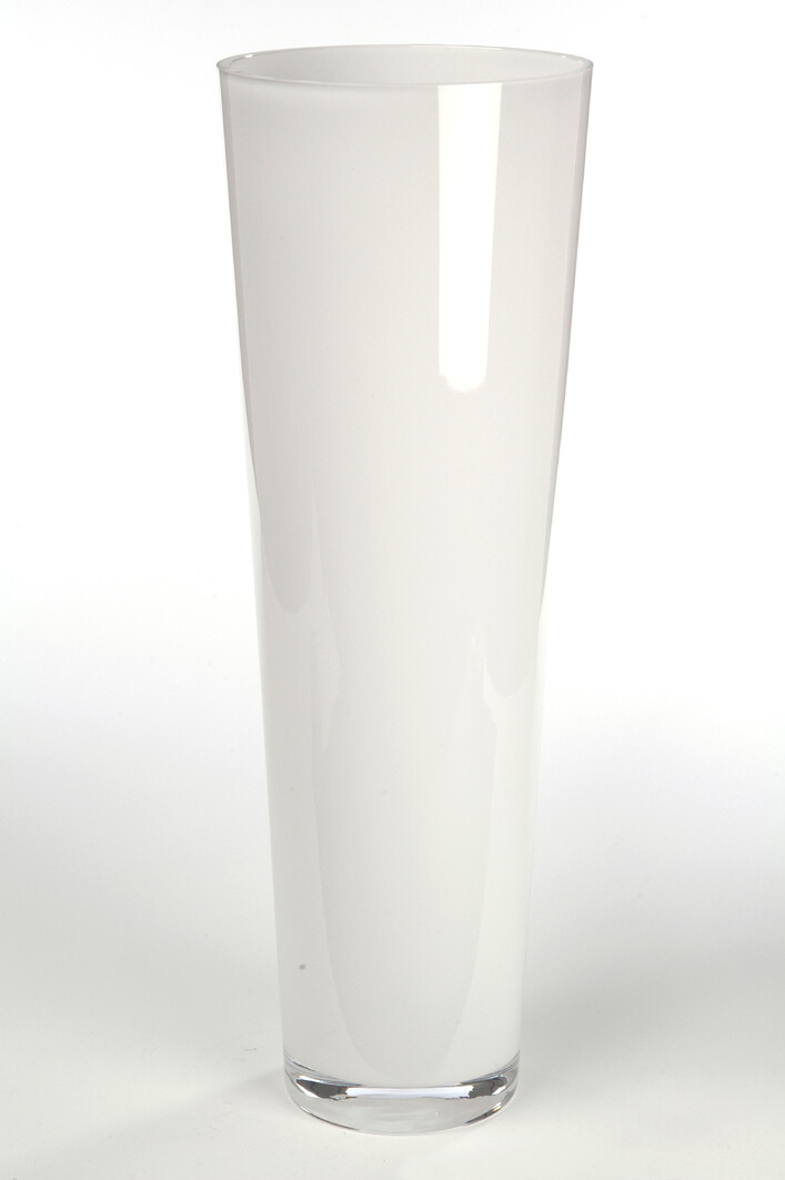 VASE VERRE BLANC