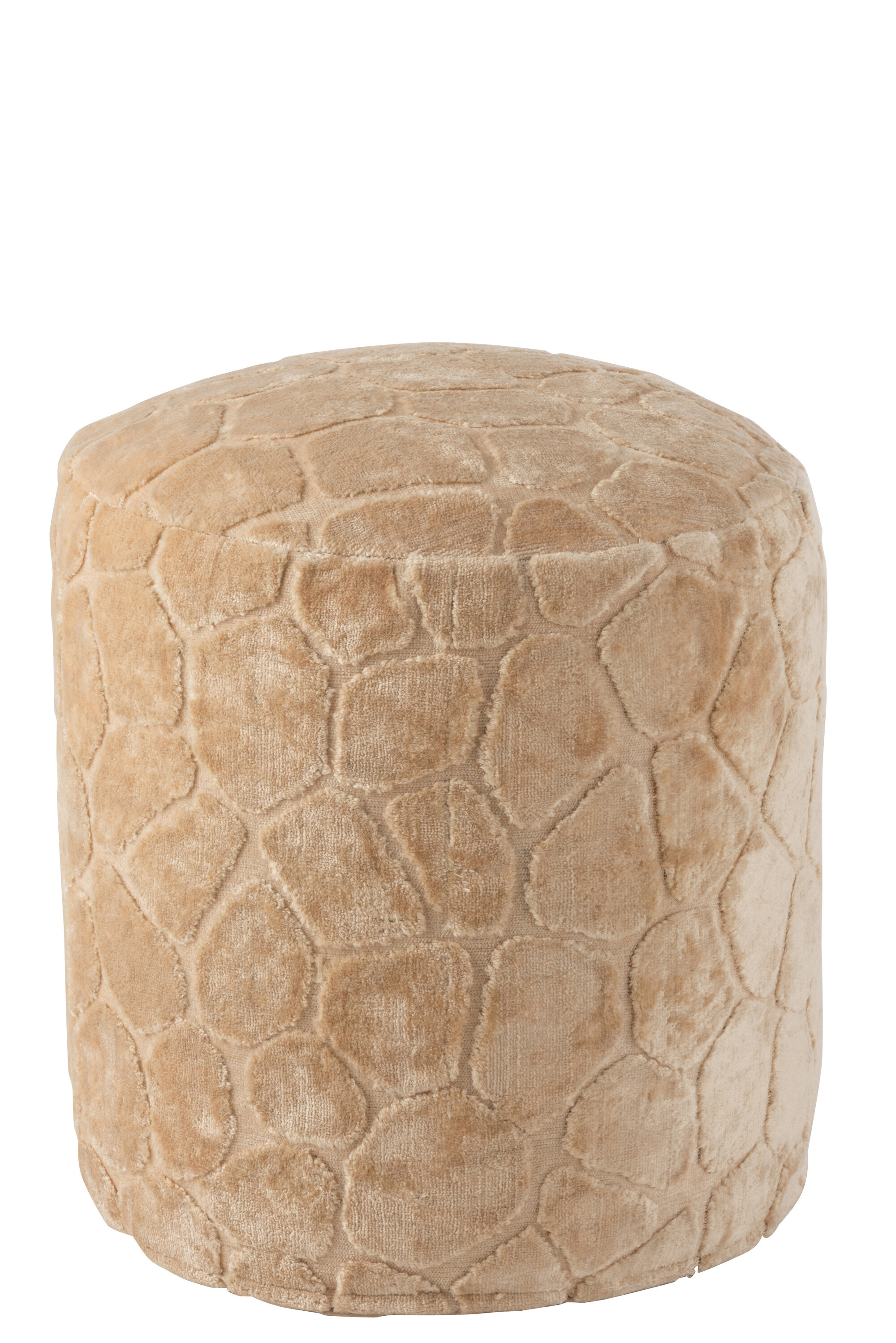 POUF GIRAFE RND VISCO BEIGE