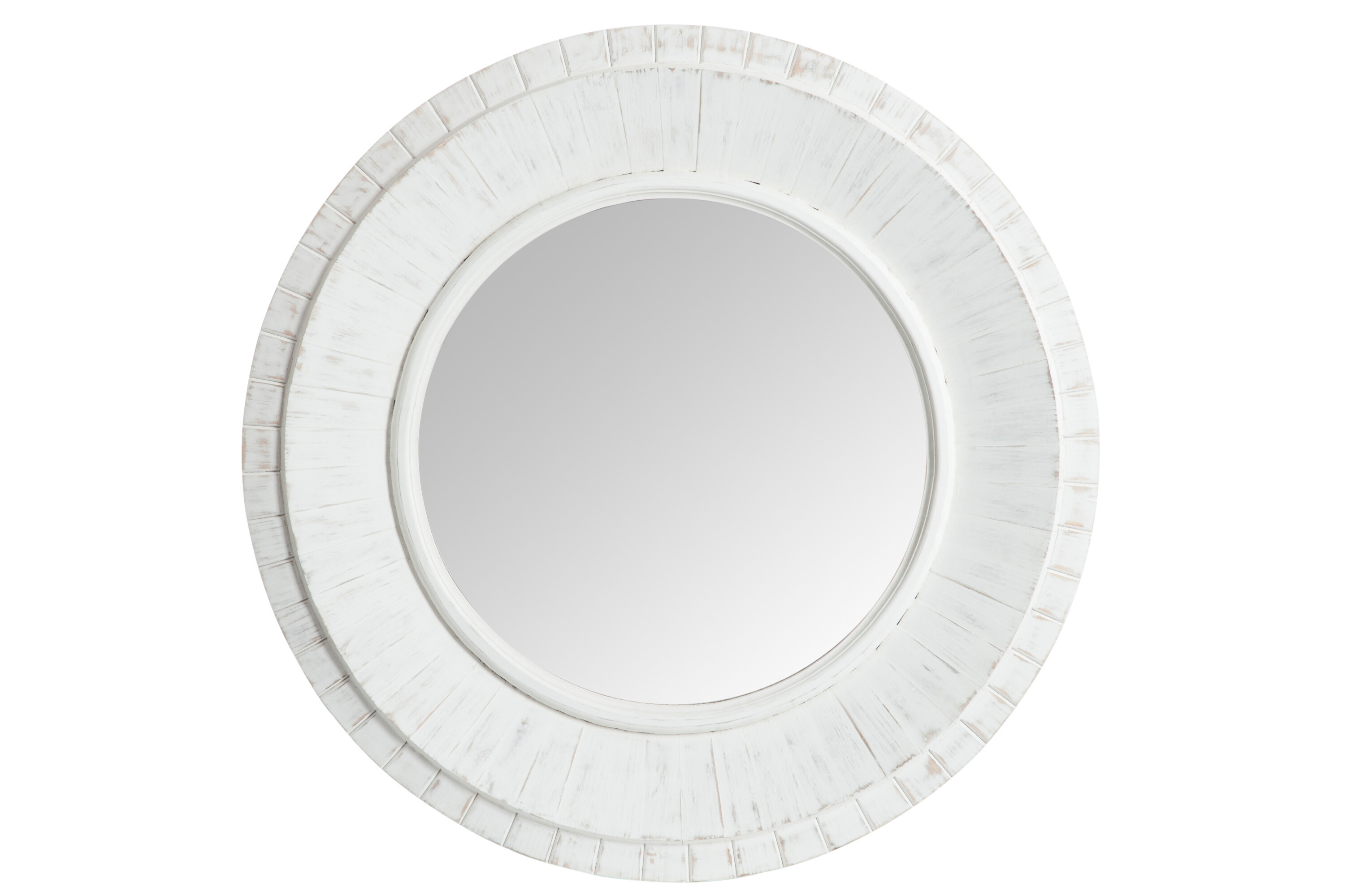 MIROIR ROND BS BLANC