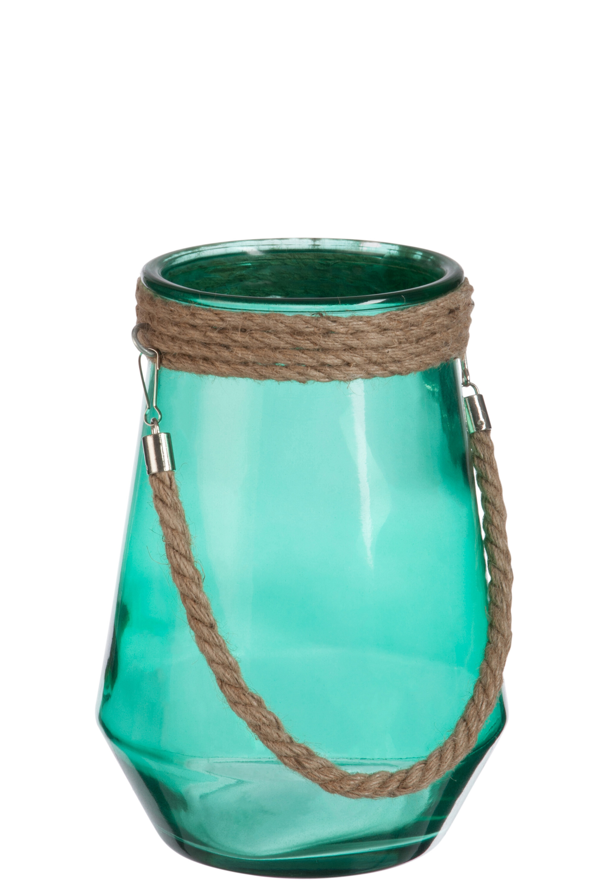 VASE CORDE/VERRE AQUA