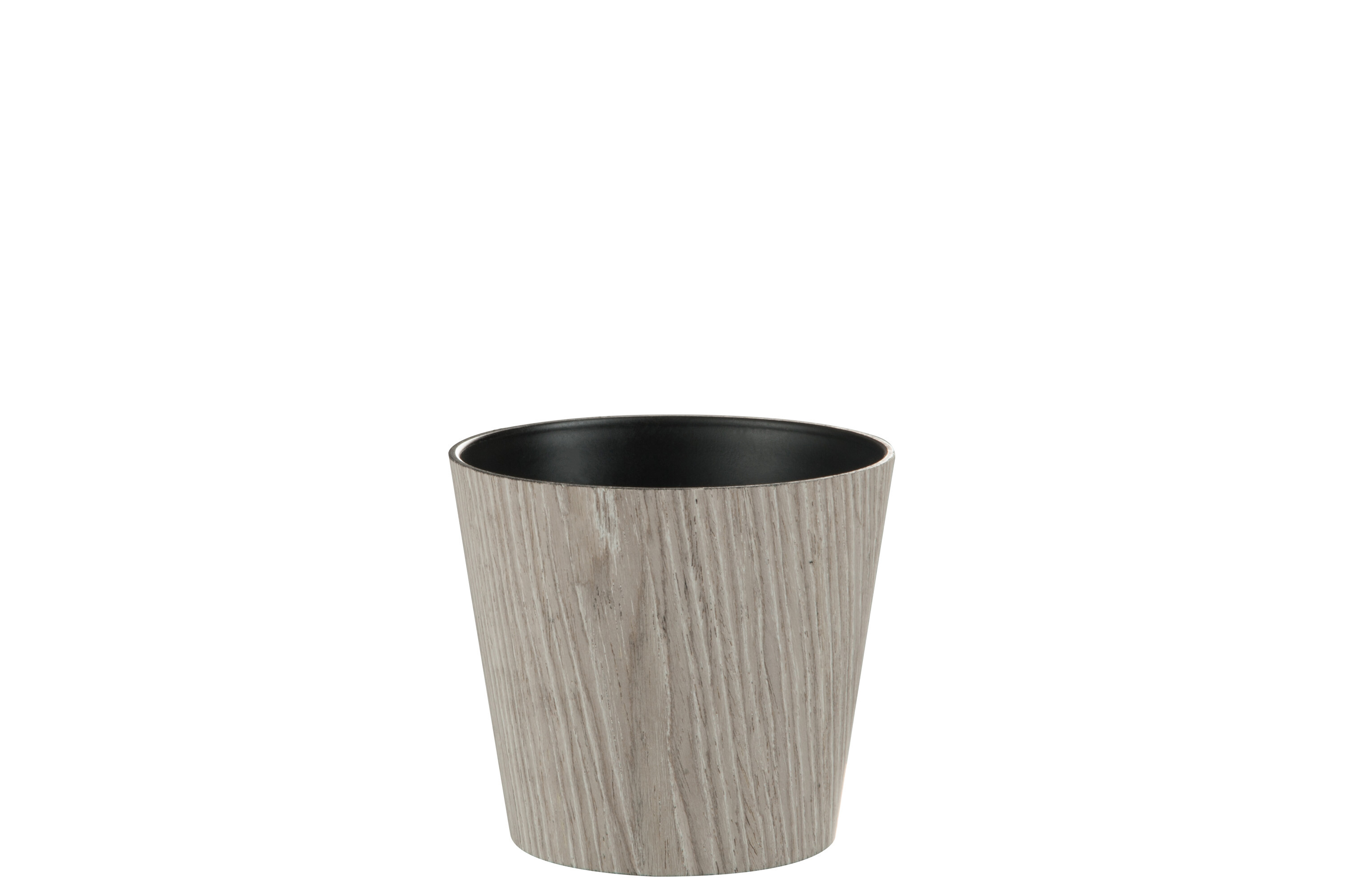 CACHE-POT LIGNE PLAST GRIS S