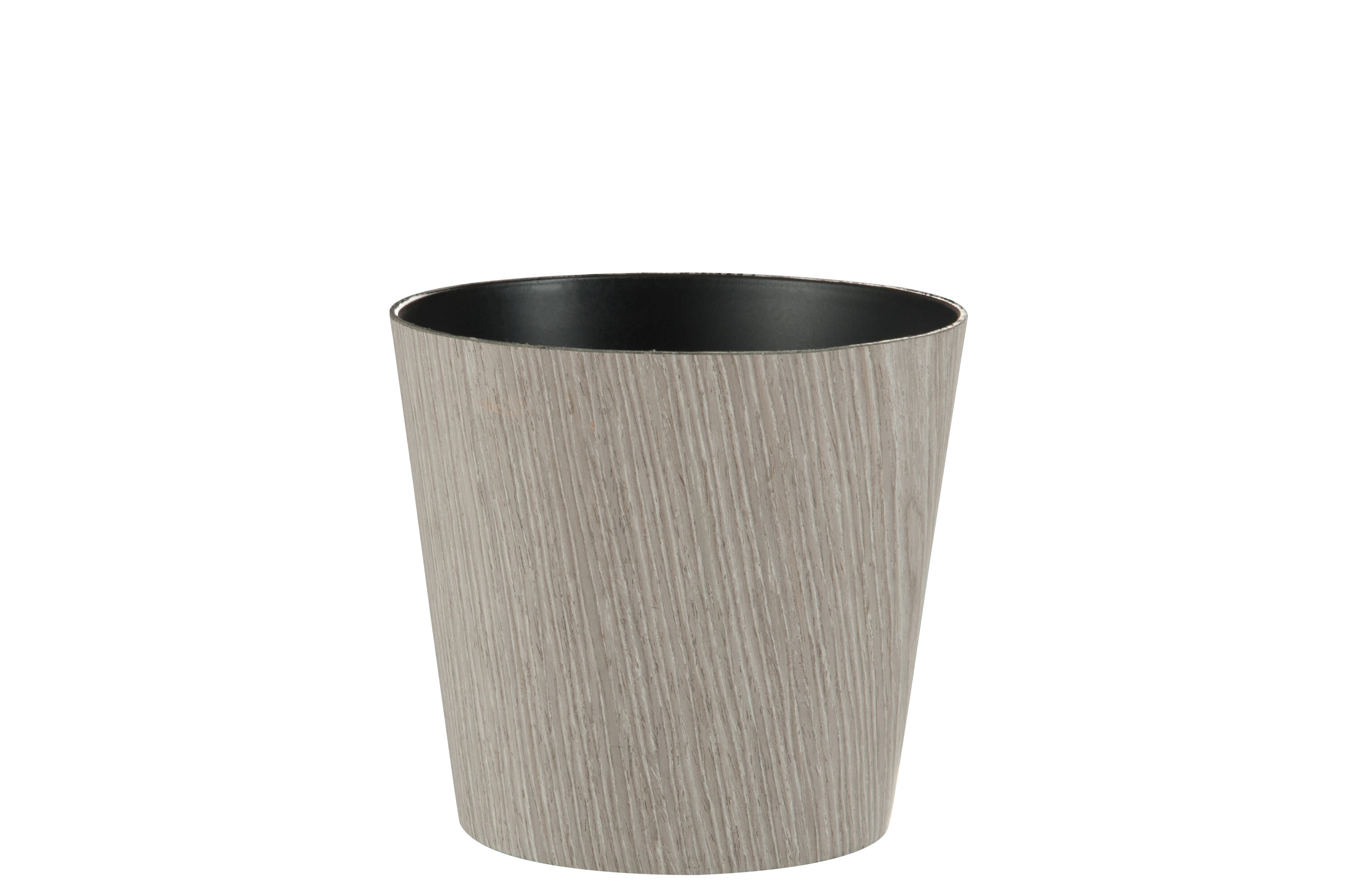 CACHE-POT LIGNE PLAST GRIS L