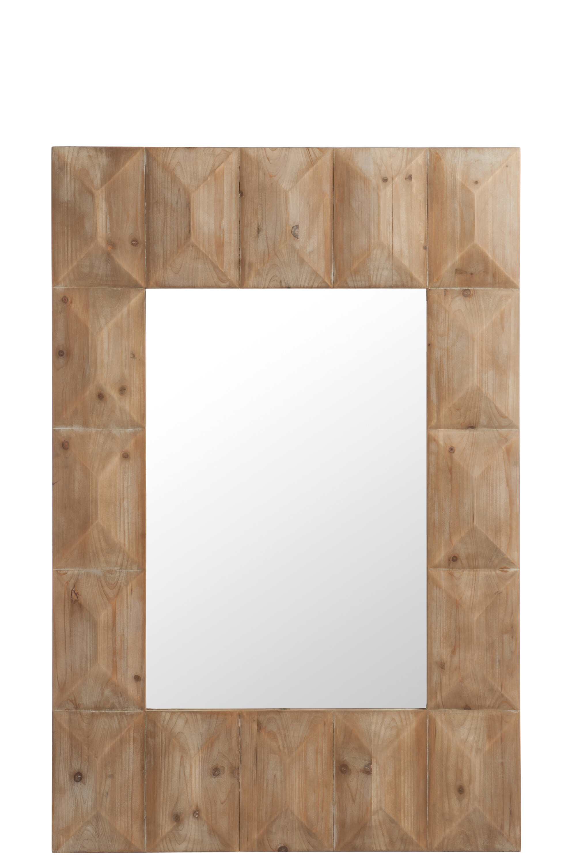 MIROIR RECT BOIS NATUREL