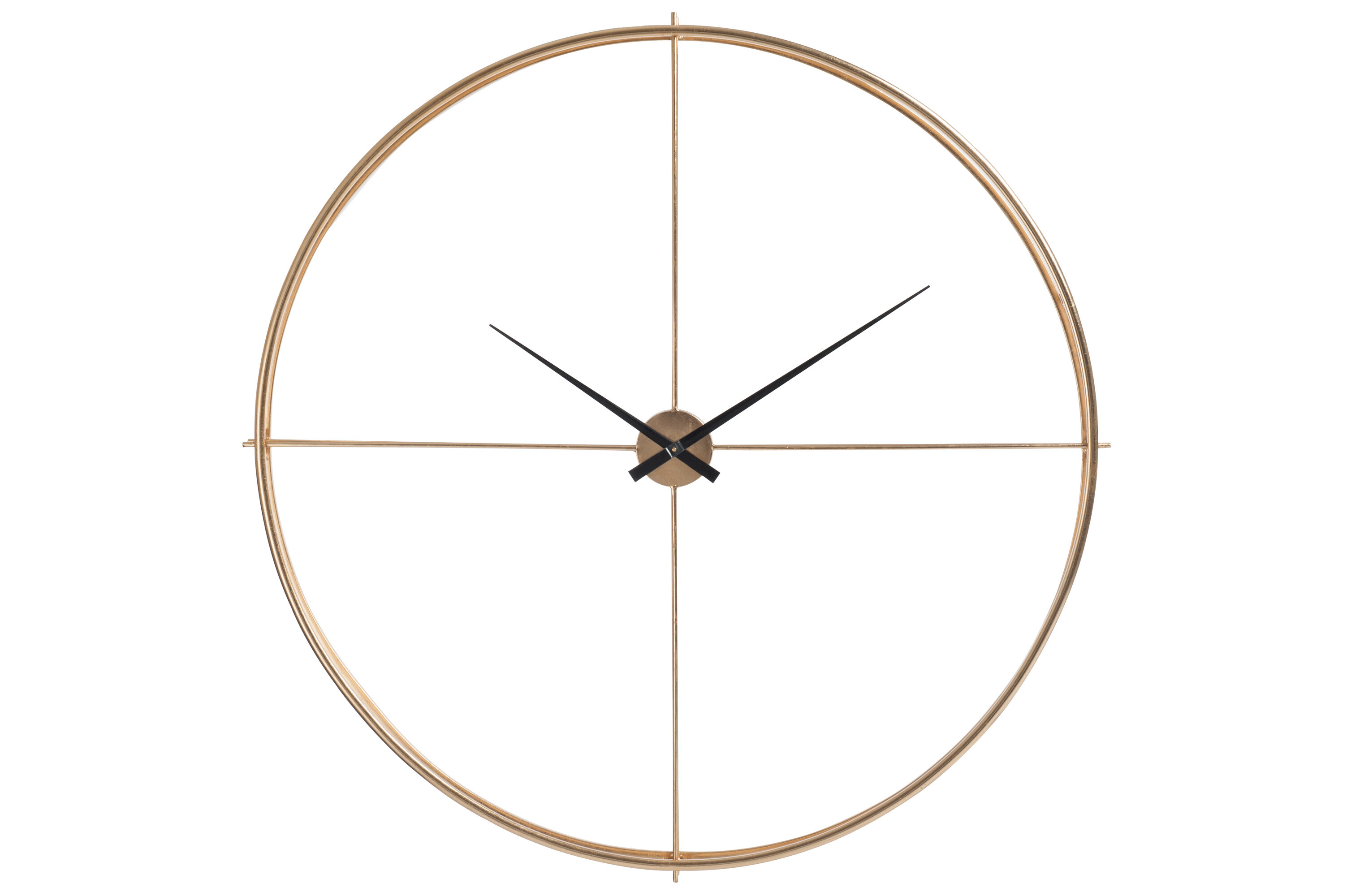 HORLOGE RONDE METAL OR