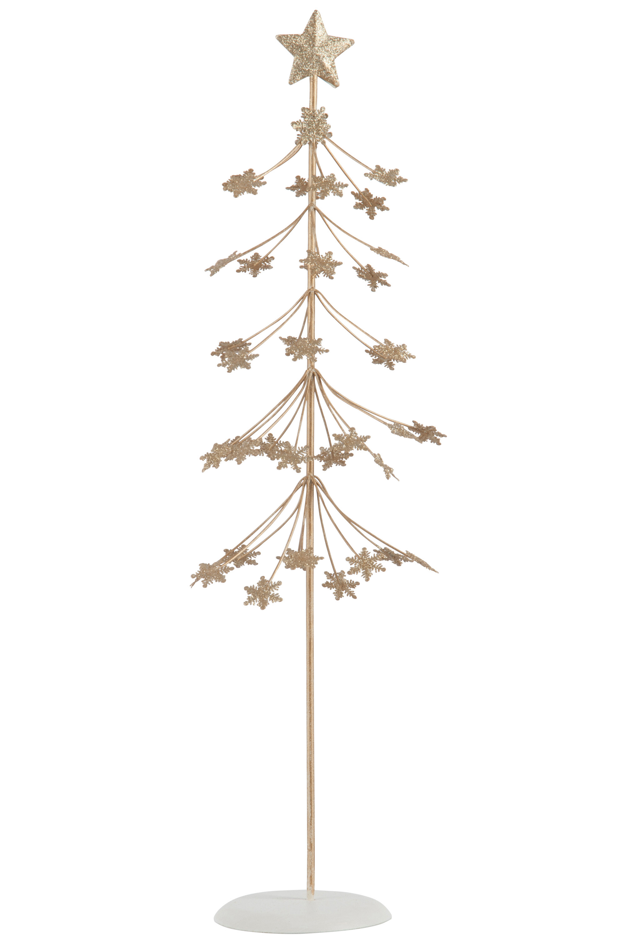 SAPIN DE NOEL DECO METAL OR L