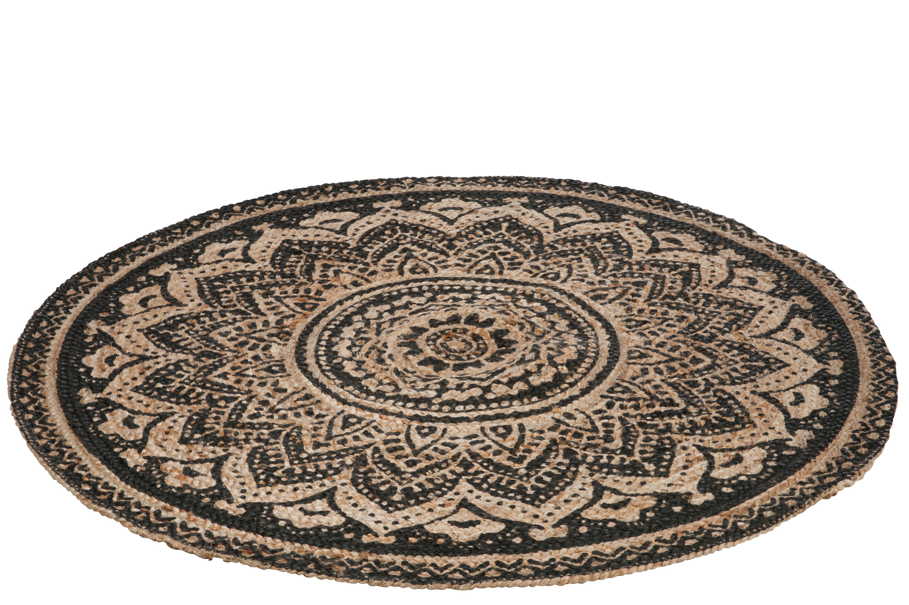 TAPIS MOSAIQUE JUTE NAT/NR