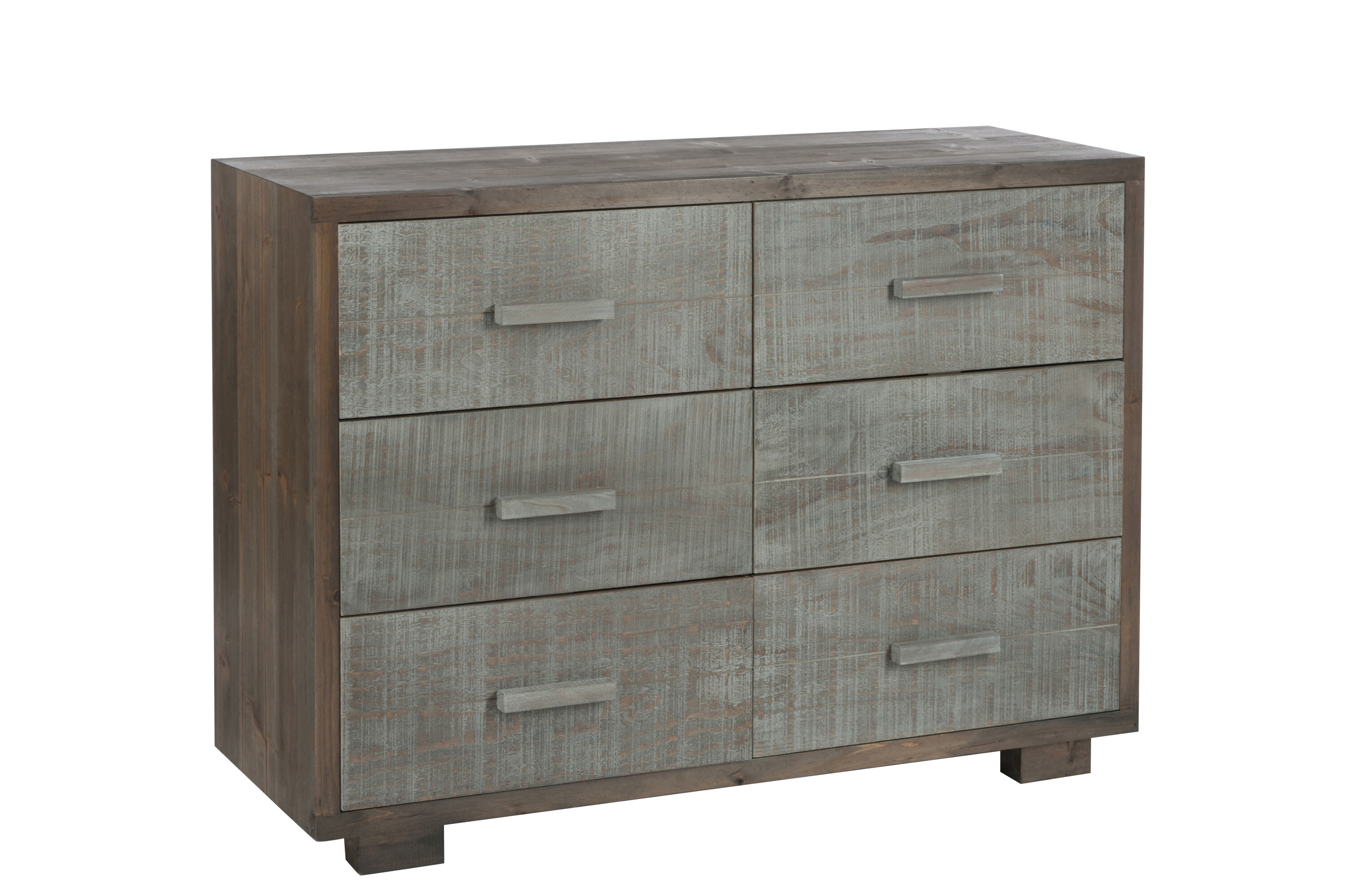 COMMODE 6TIR BS GRIS/NATUREL