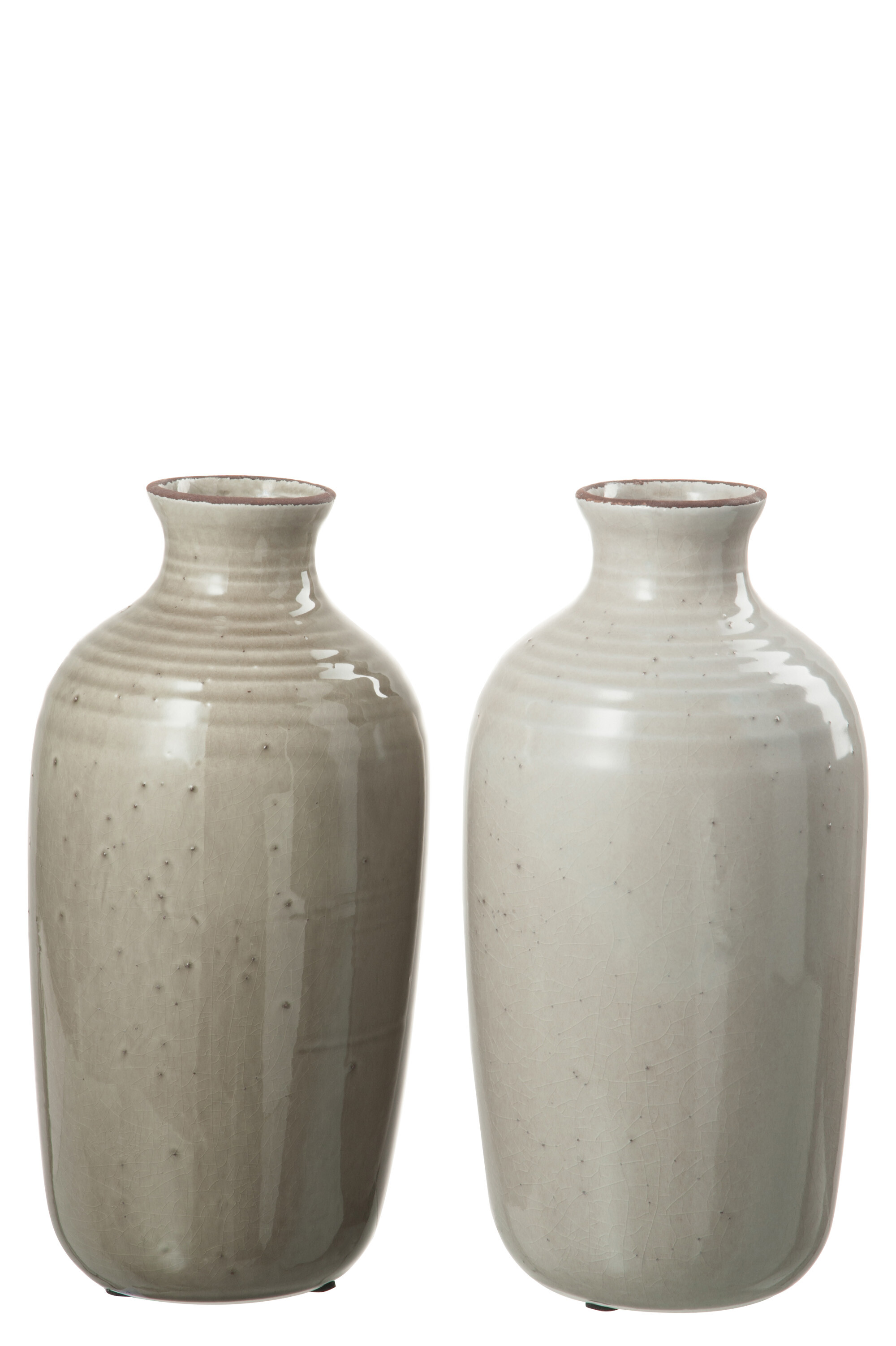 VASE CER TAUPE/GREI ASS2 M