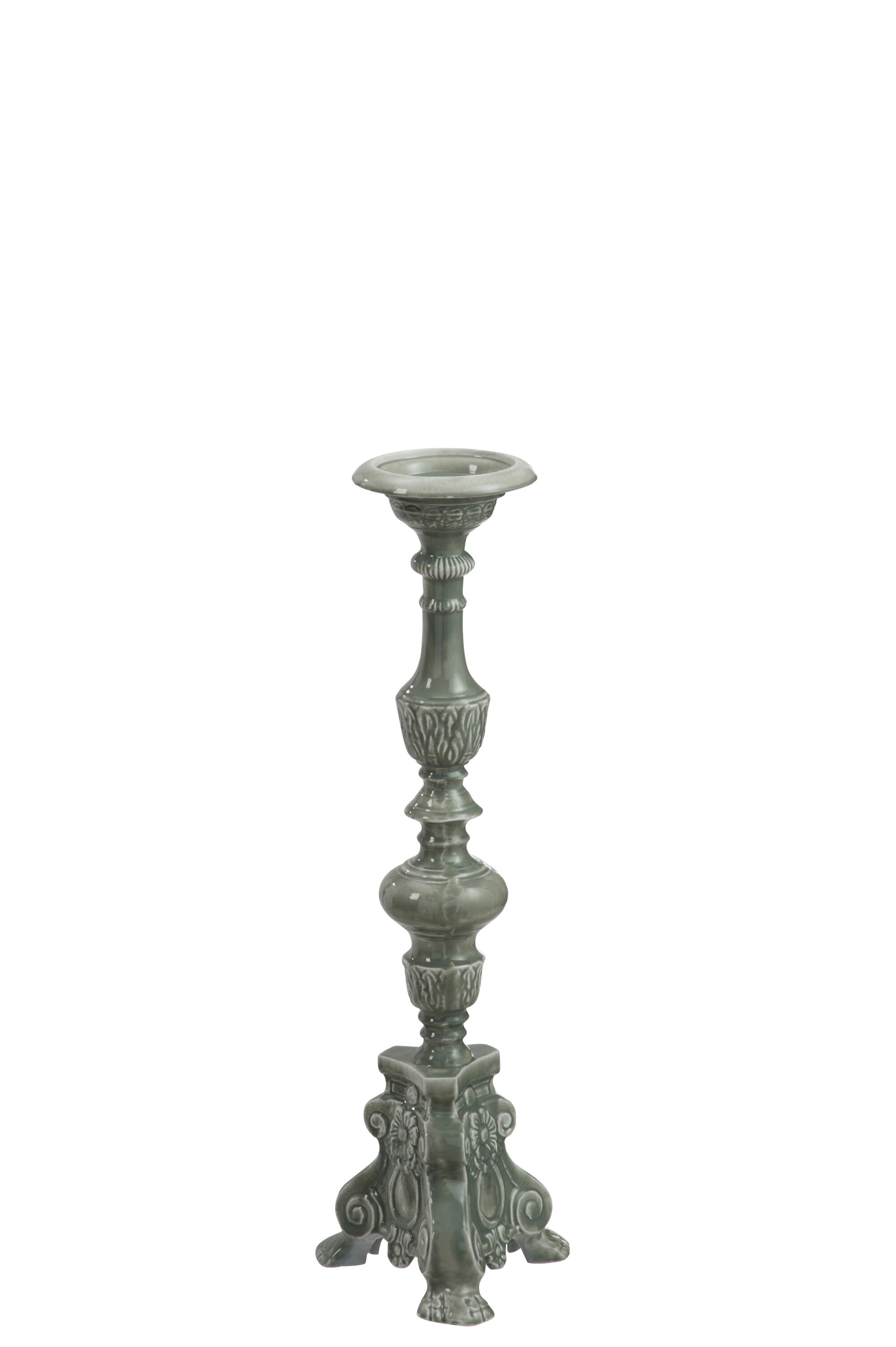 CHANDELIER BAROQUE FER GRIS S