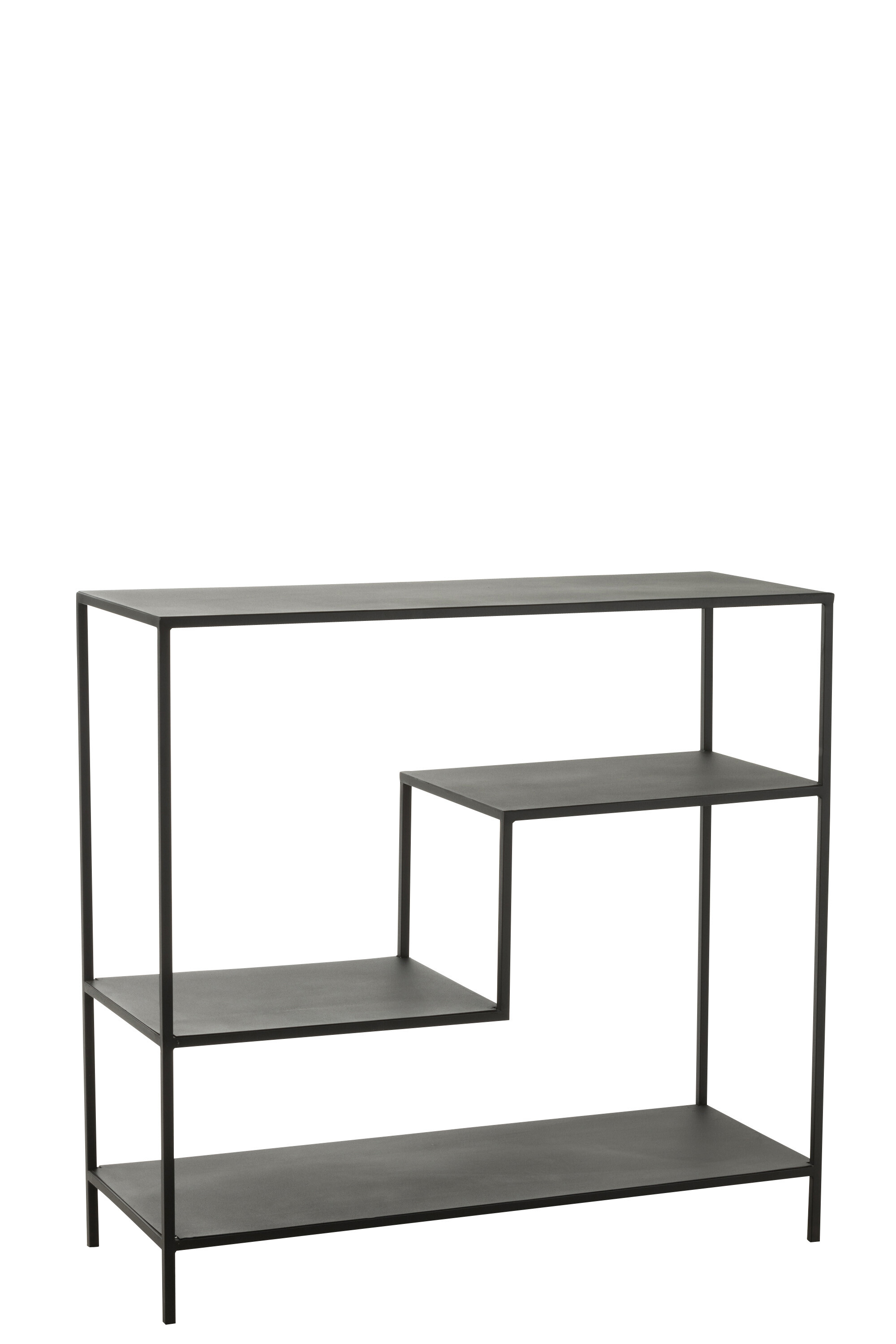 ETAGERE 3 ETAGES METAL NOIR