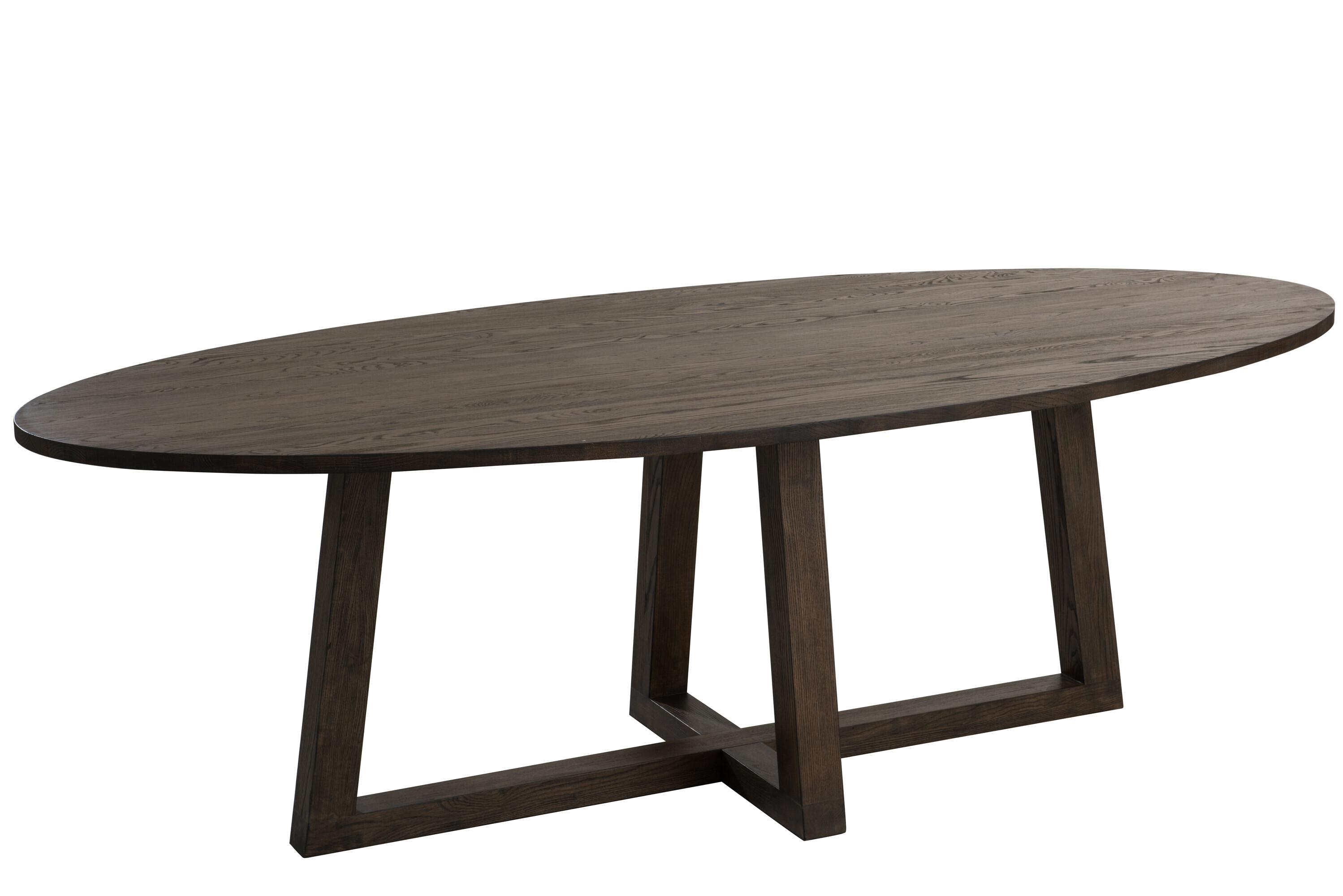 TABLE OVALE BOIS BRUN M