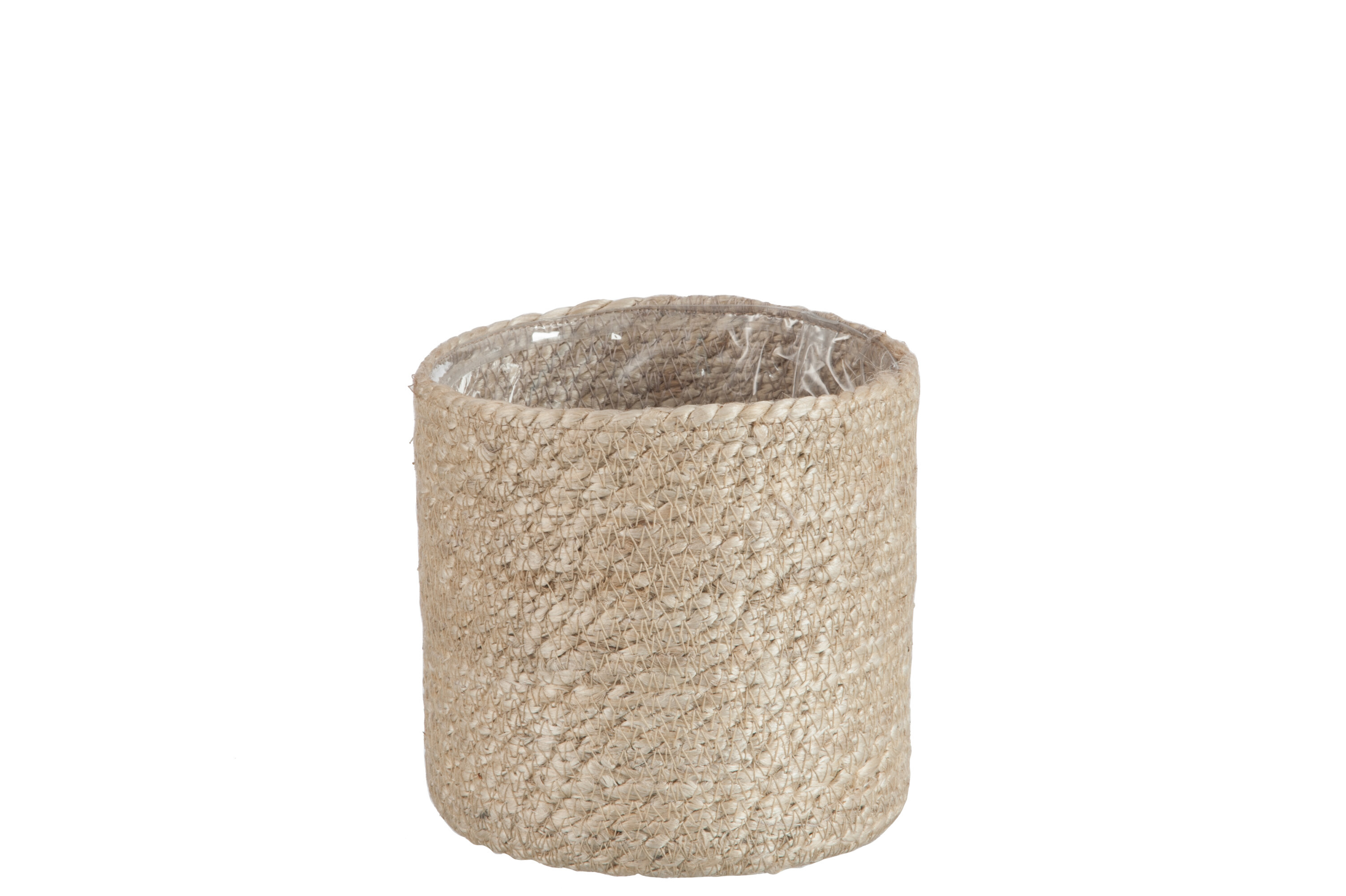 CACHEPOT CYL JUTE NATUREL M