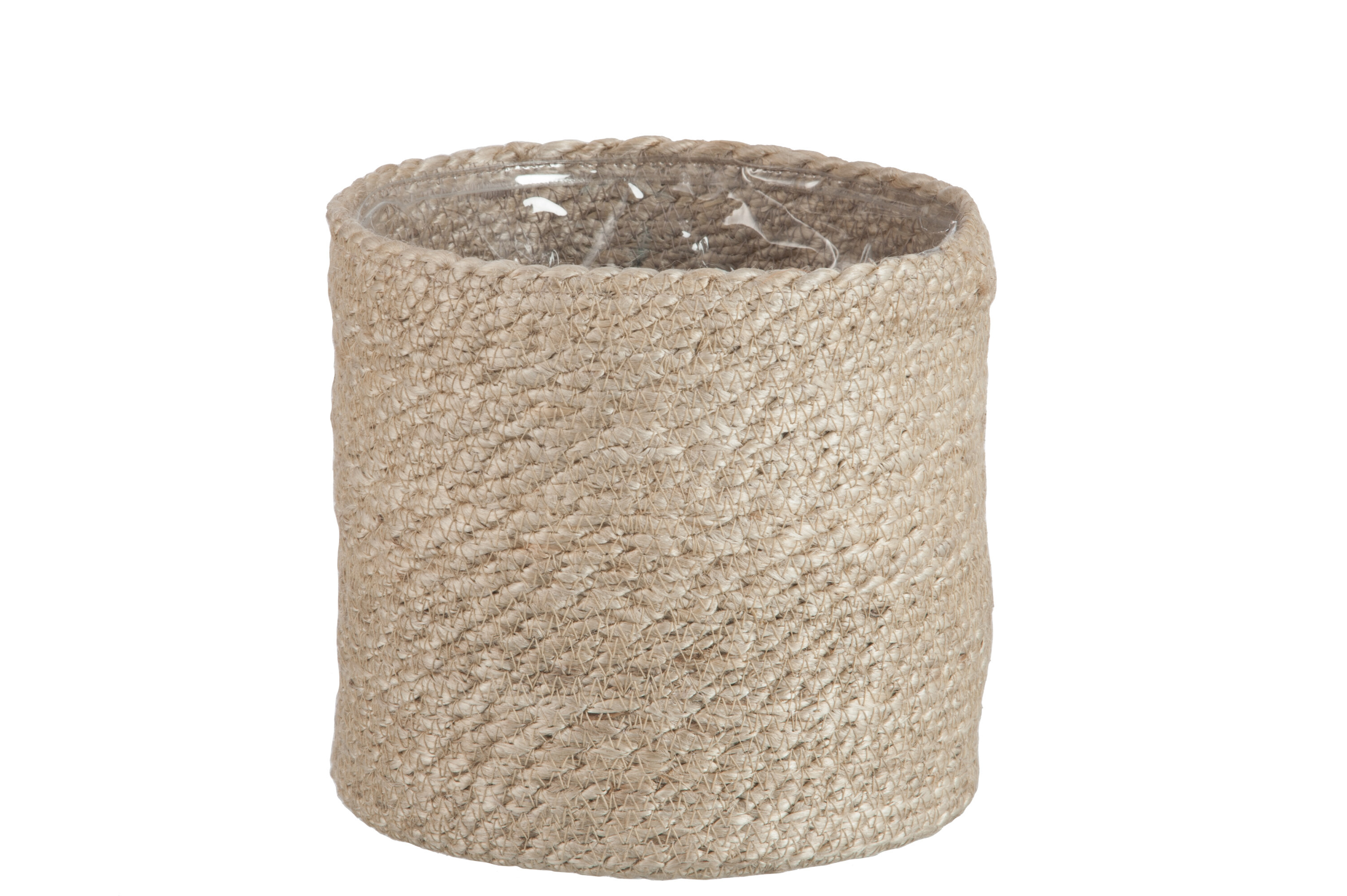 CACHEPOT CYL JUTE NATUREL L