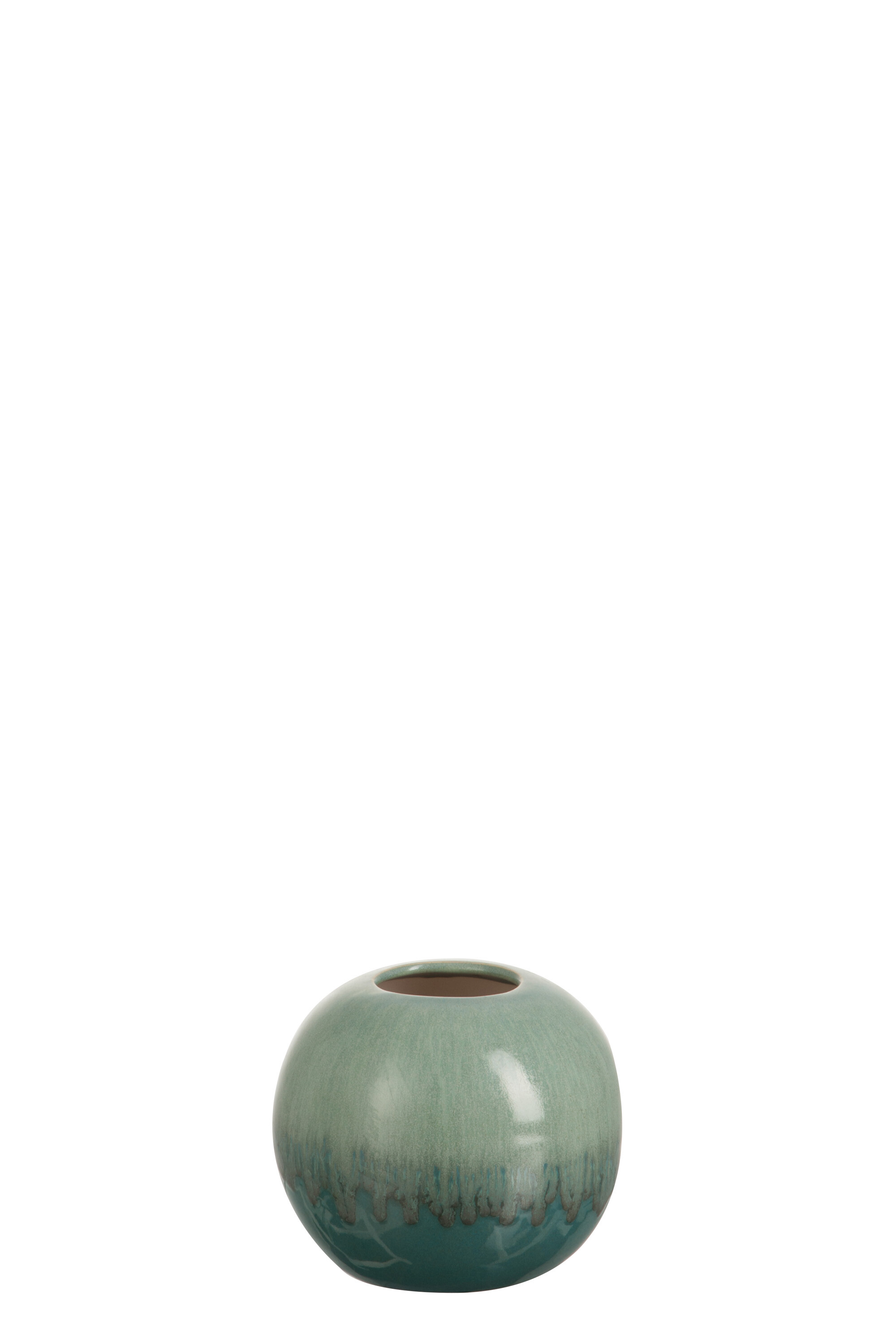 VASE BOULE DEBORDE CER VERT S