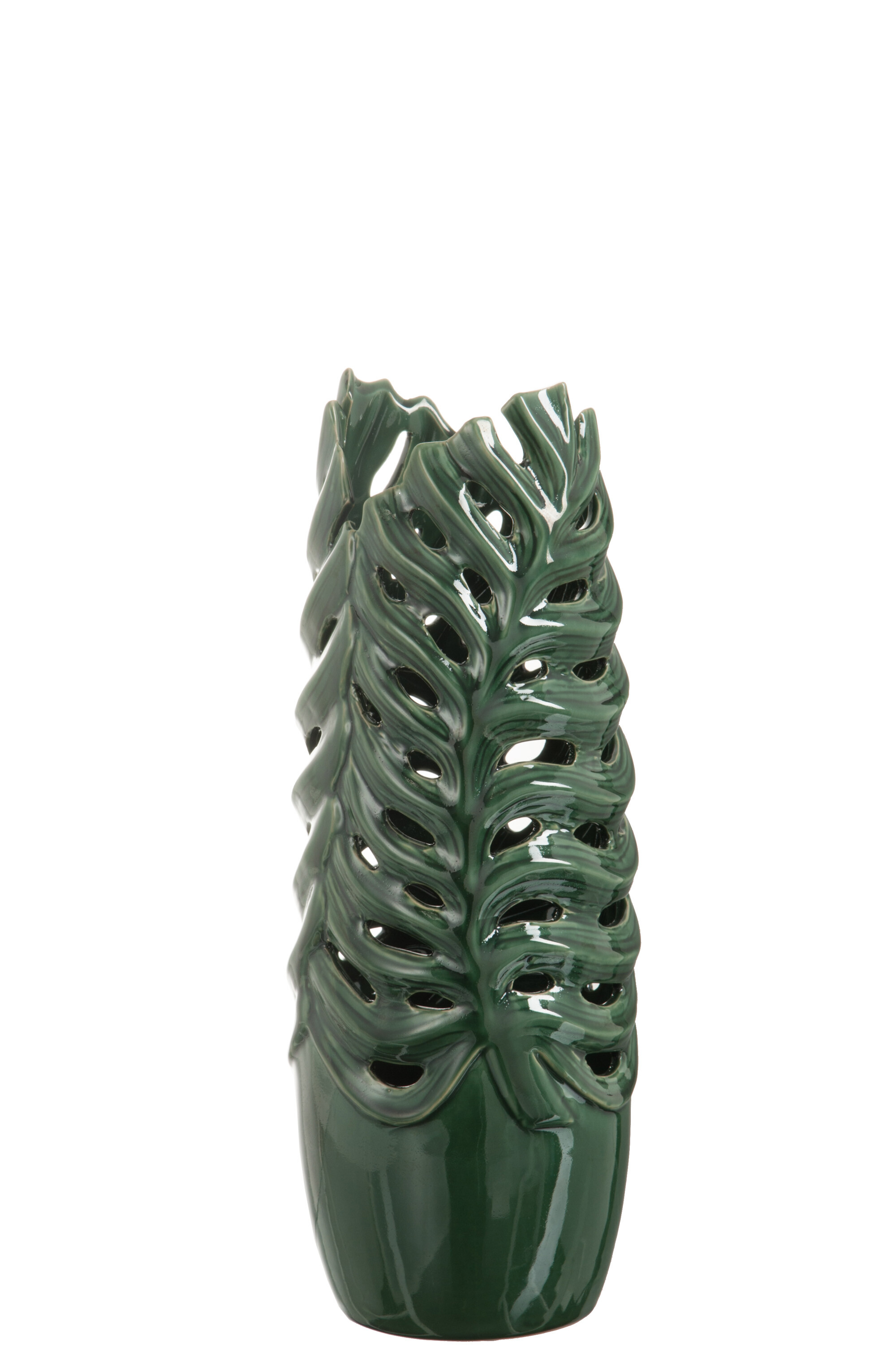 VASE TROPICAL CERAMIQUE VERT S