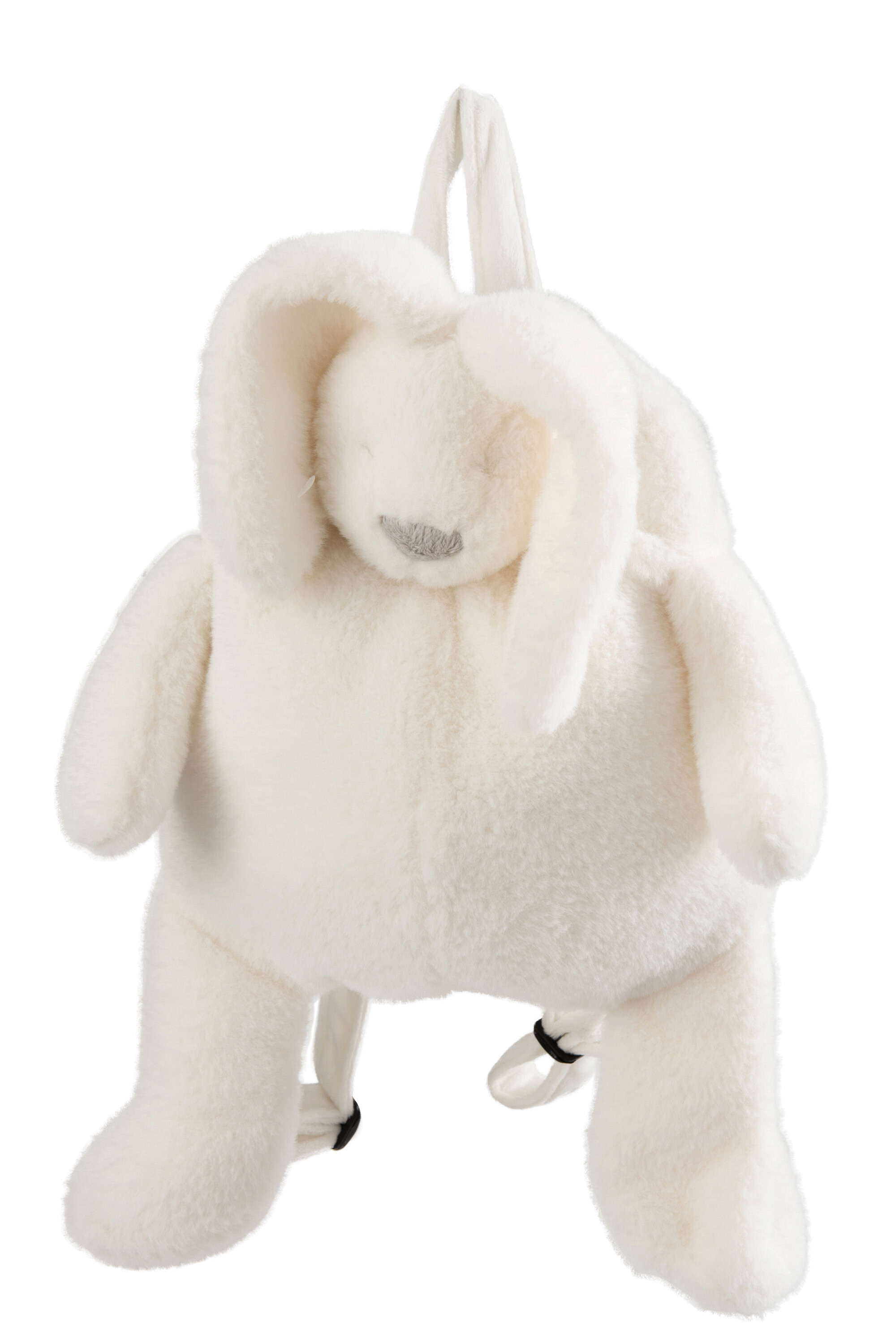 SAC A DOS LAPIN PELUCHE BLANC