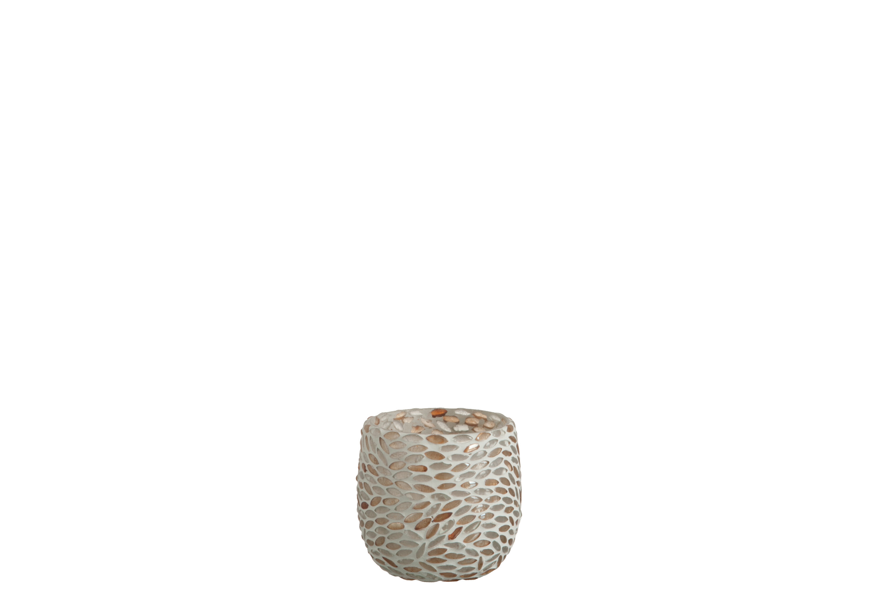 PHPH MOSAIQUE VERRE BLANC/BEIGE