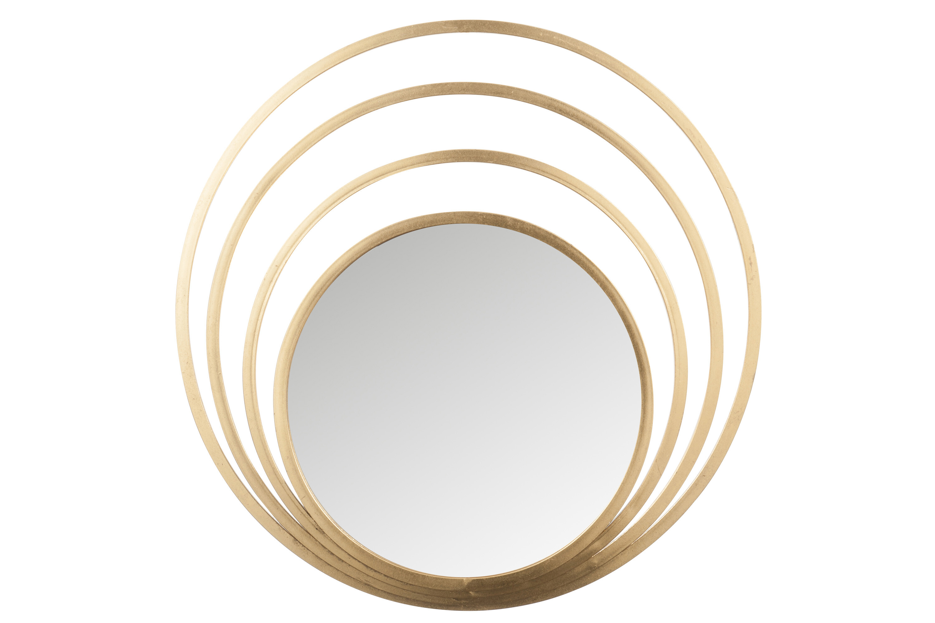 MIROIR 4CERCLES RND MET/MIR OR