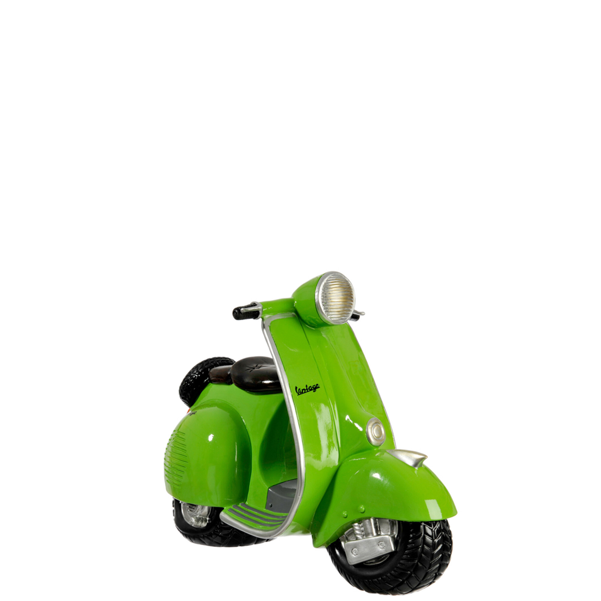 TIRELIRE SCOOTER RESINE VERT S