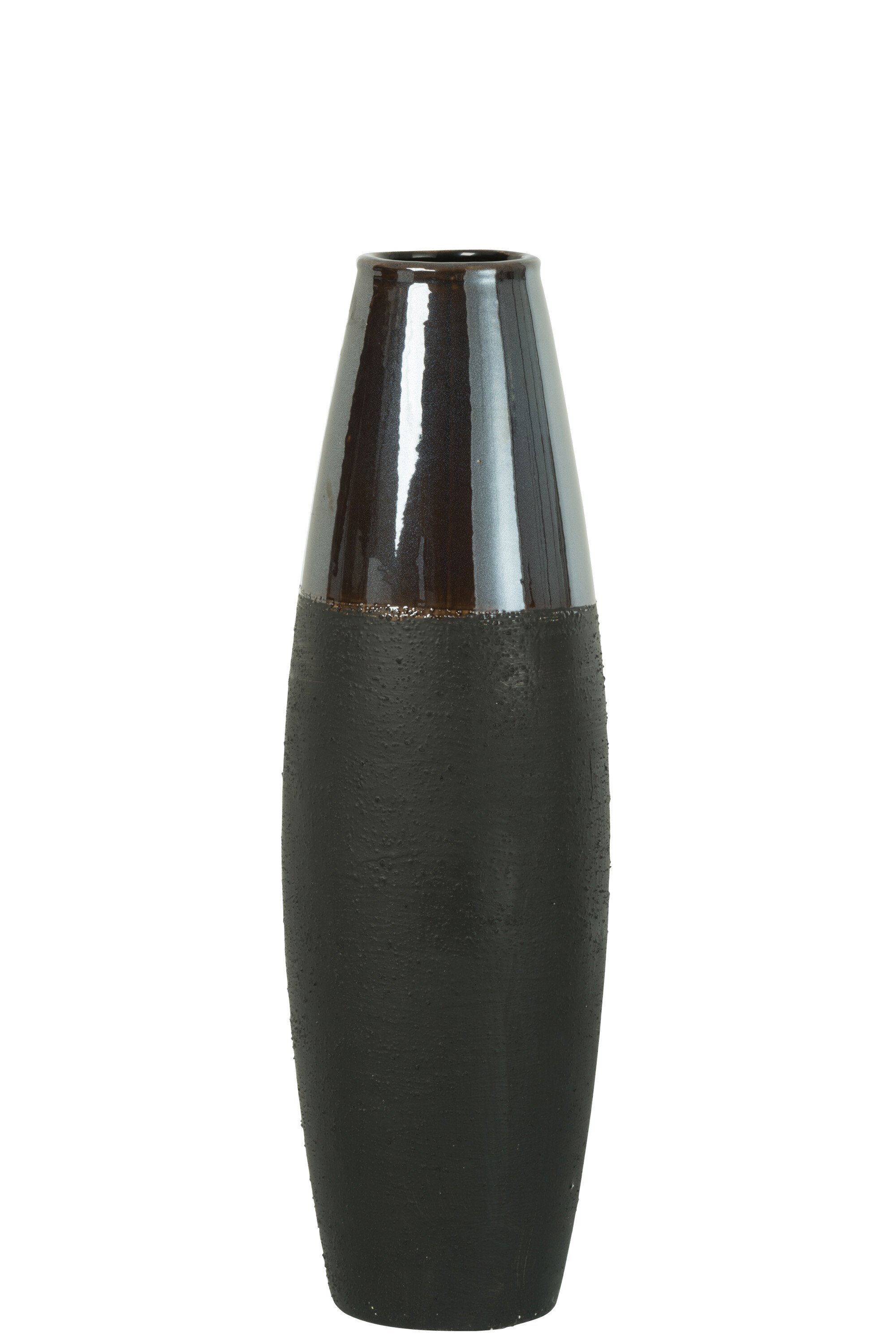 VASE CERAMIQUE NOIR/GRIS